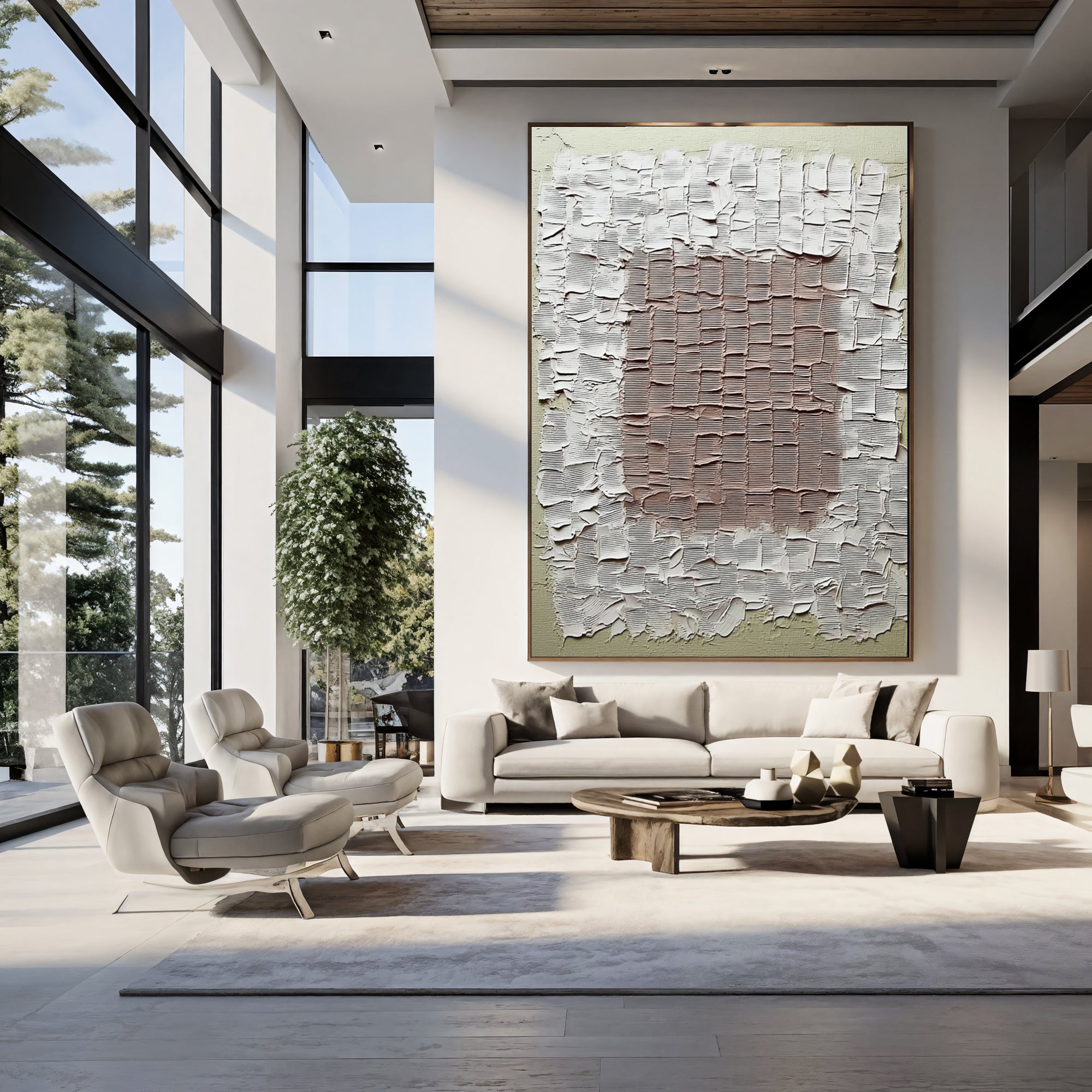 Textured Tactile Grid | Neutral Hues