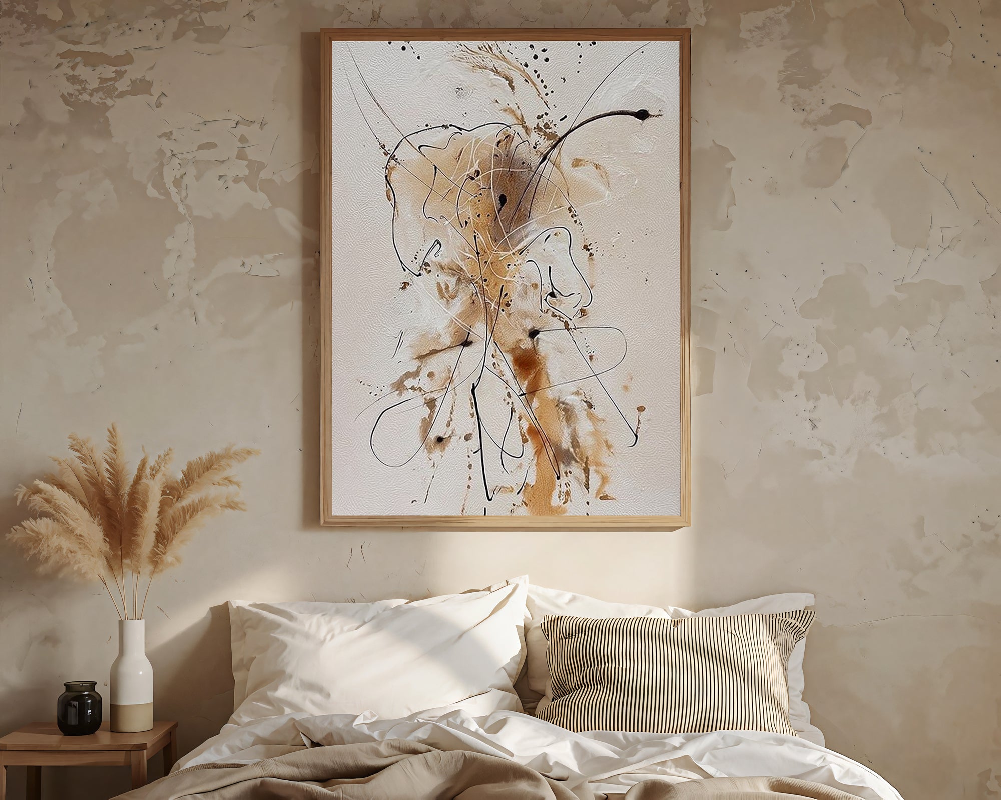 Textured Fluid Lines | Earthy Hues