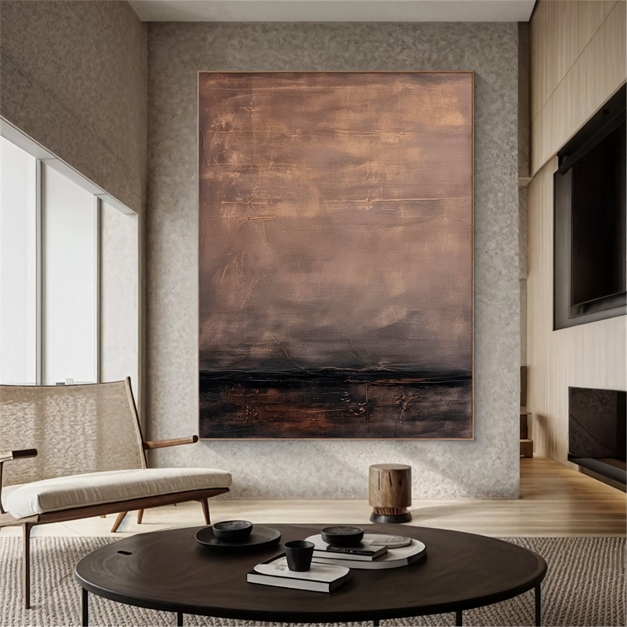 Textured Earthy Opulence | Brown Beige