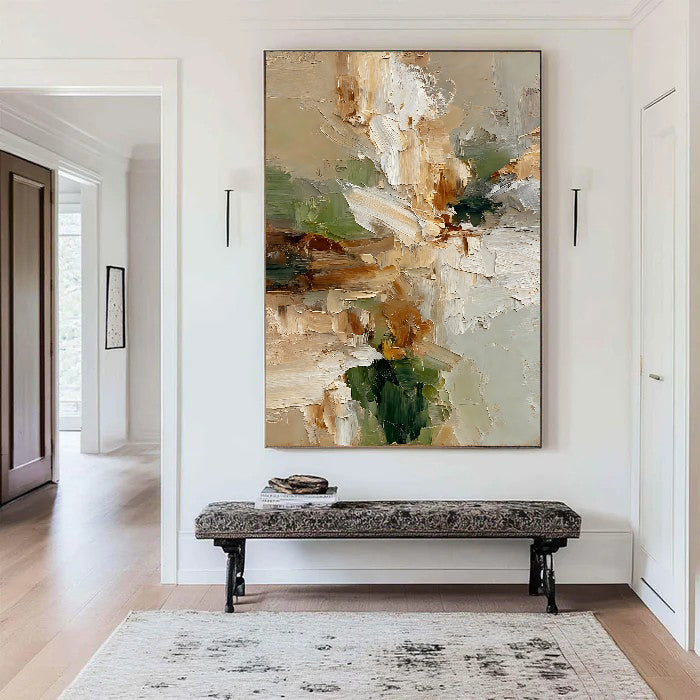 Textured Floral Earthiness | Ivory Bloom