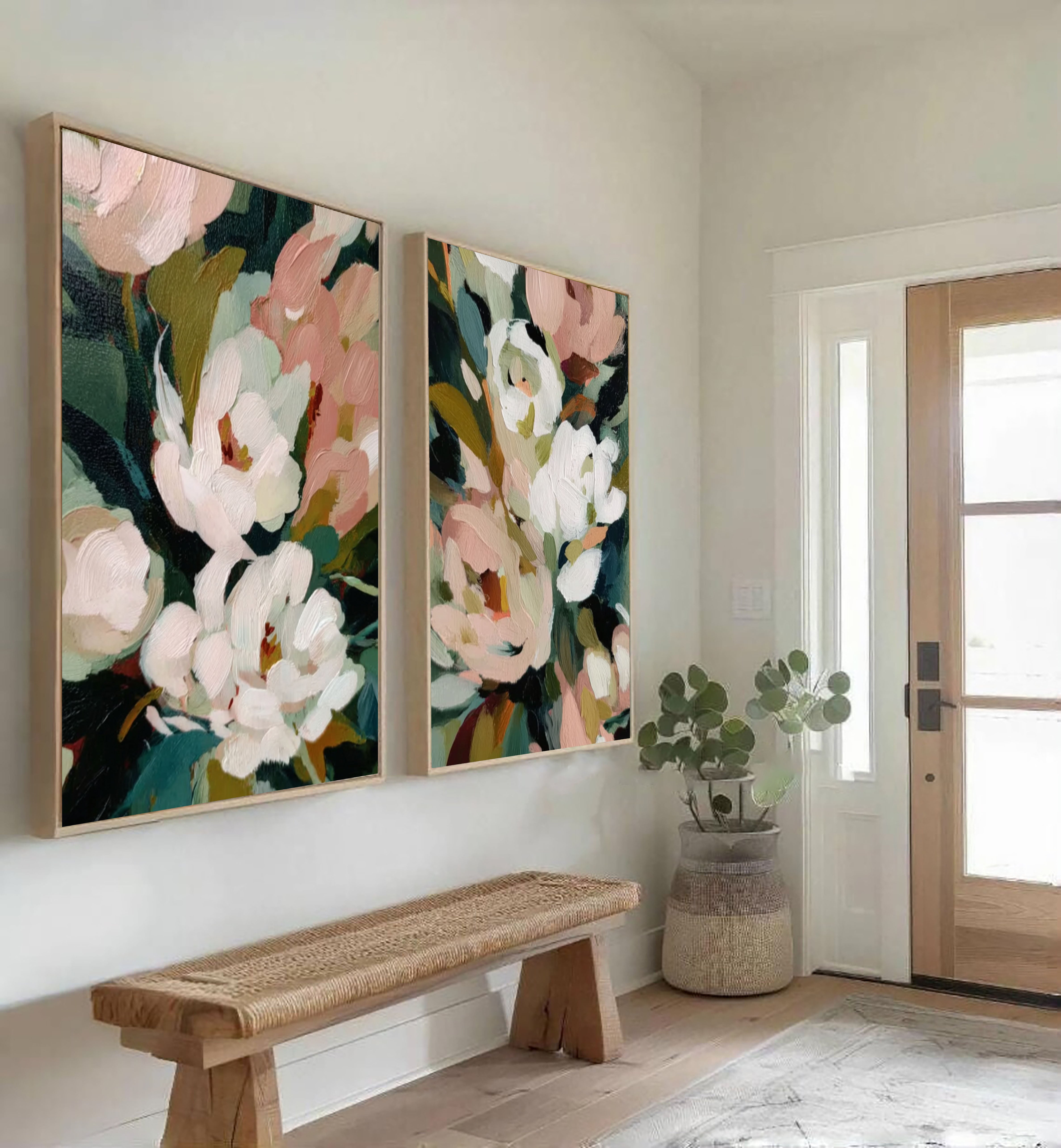 Textured Floral Abundance | Pink Peonies