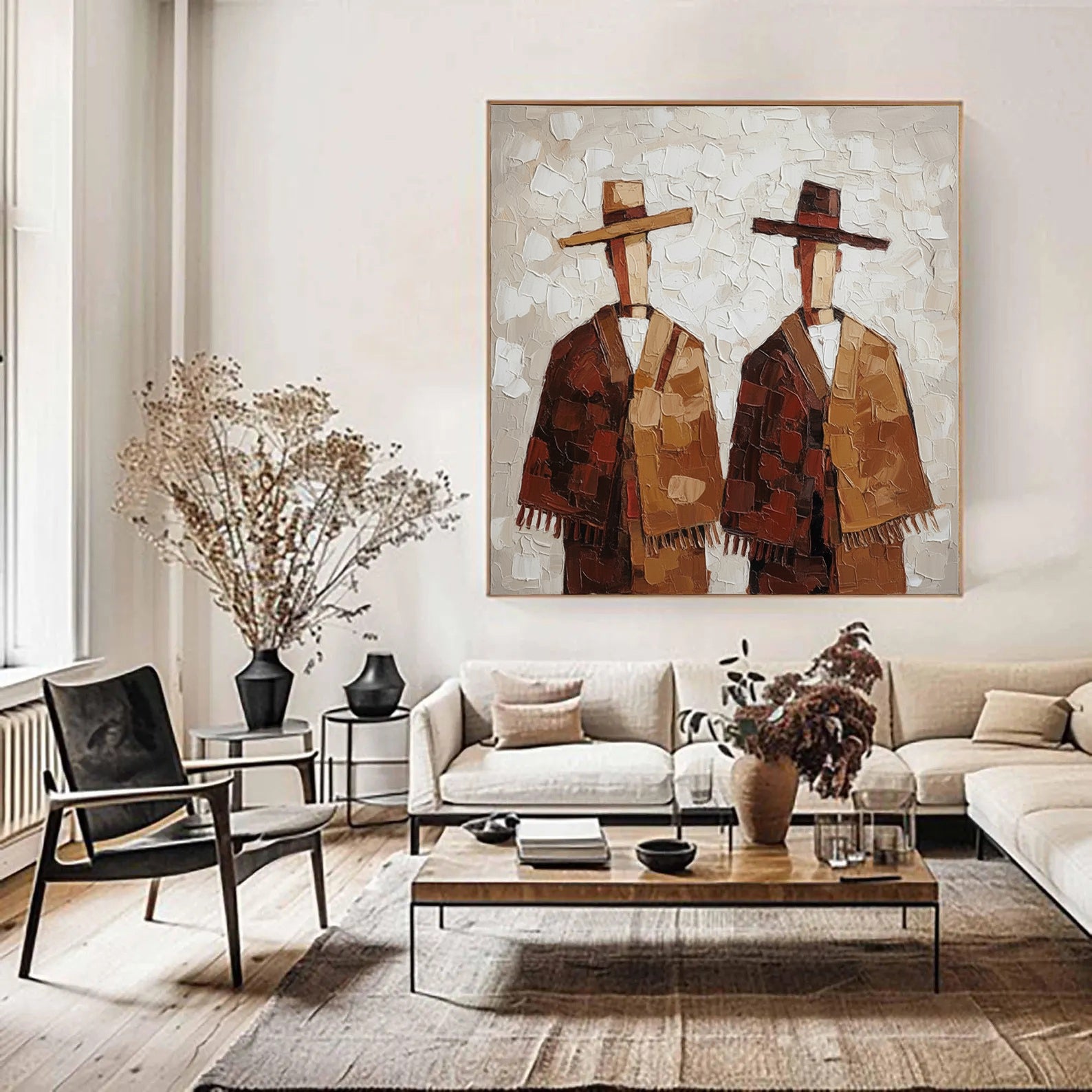 Textured Cloaked Duo | Earthy Hues