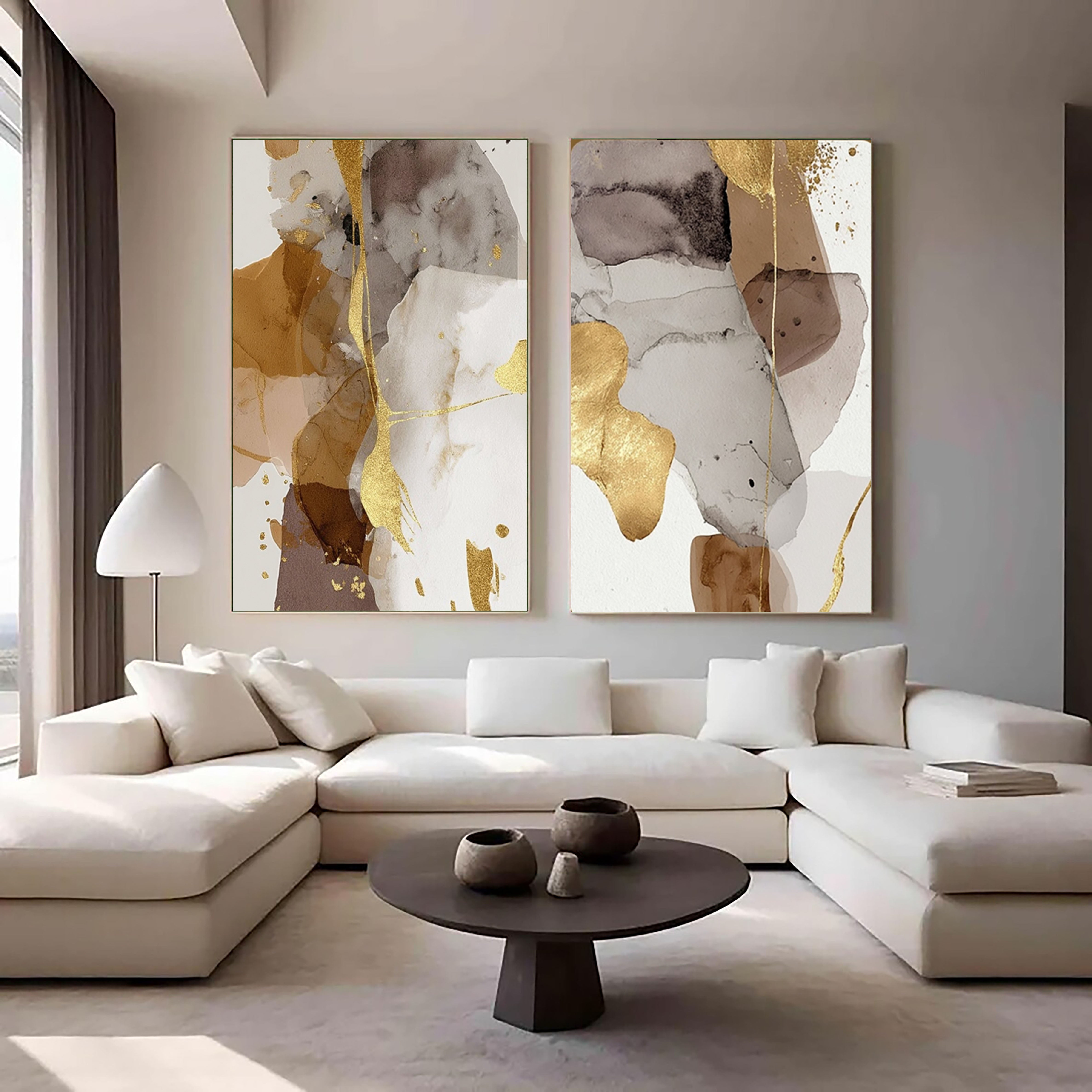 Abstract Metallic Fusion | Golden Hues