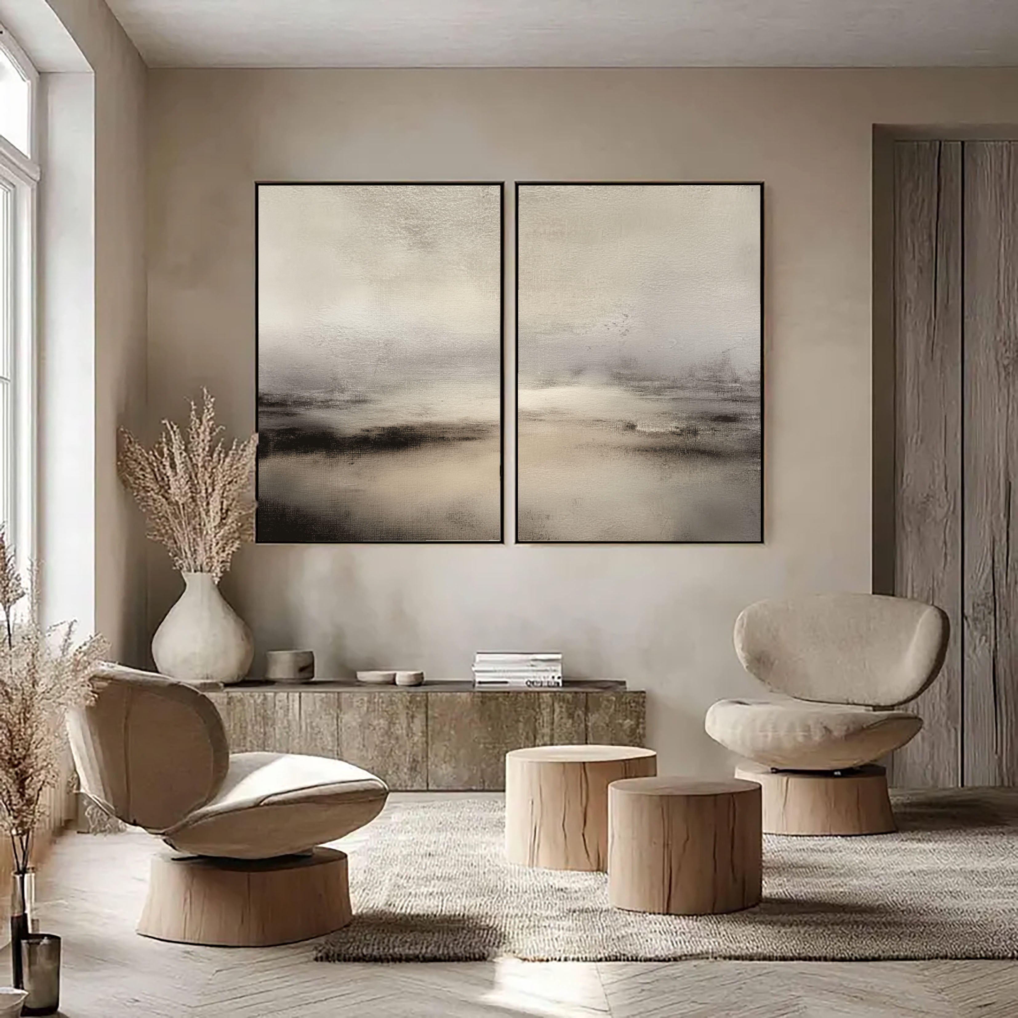 Serene Horizon Mist | Soft Tones