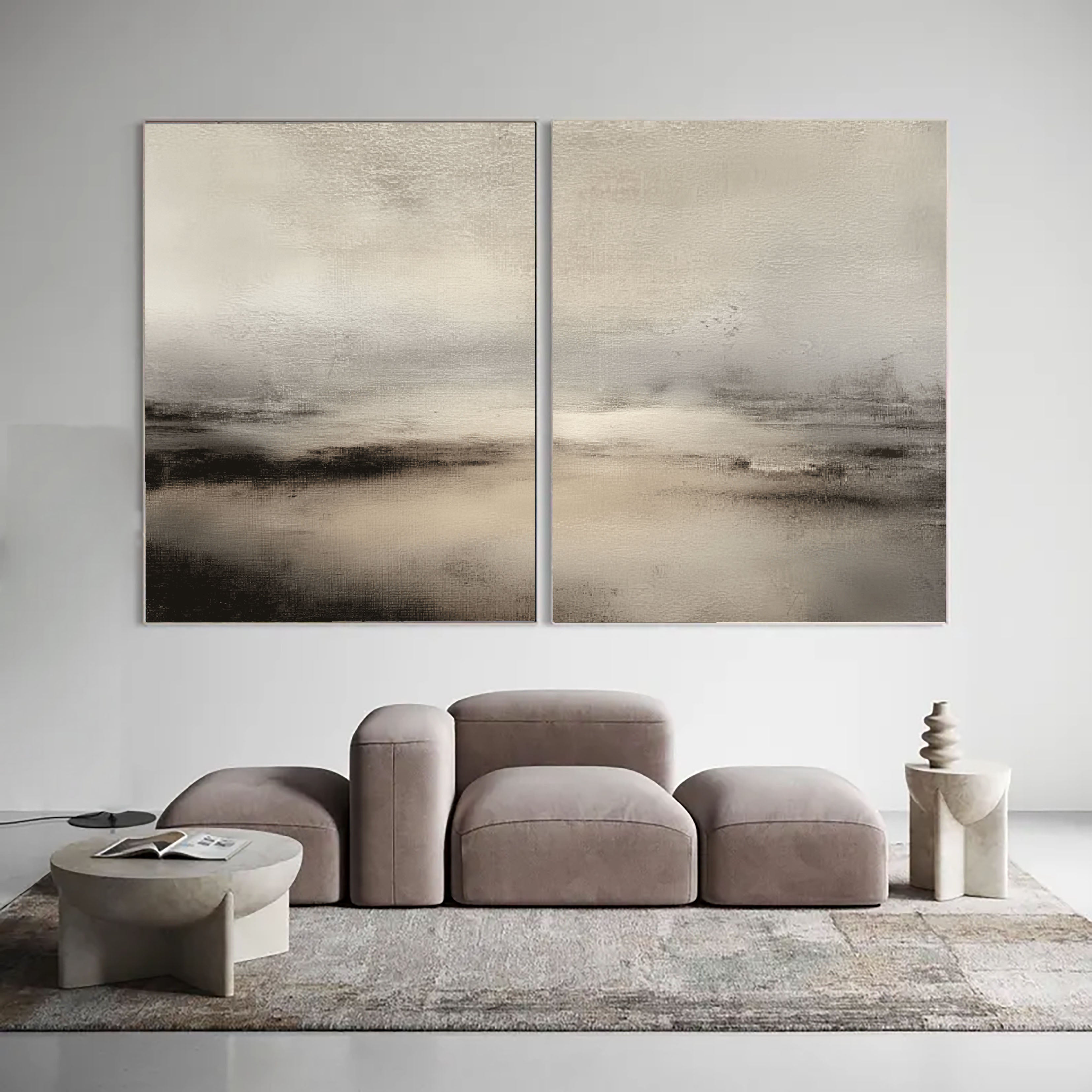 Serene Horizon Mist | Soft Tones