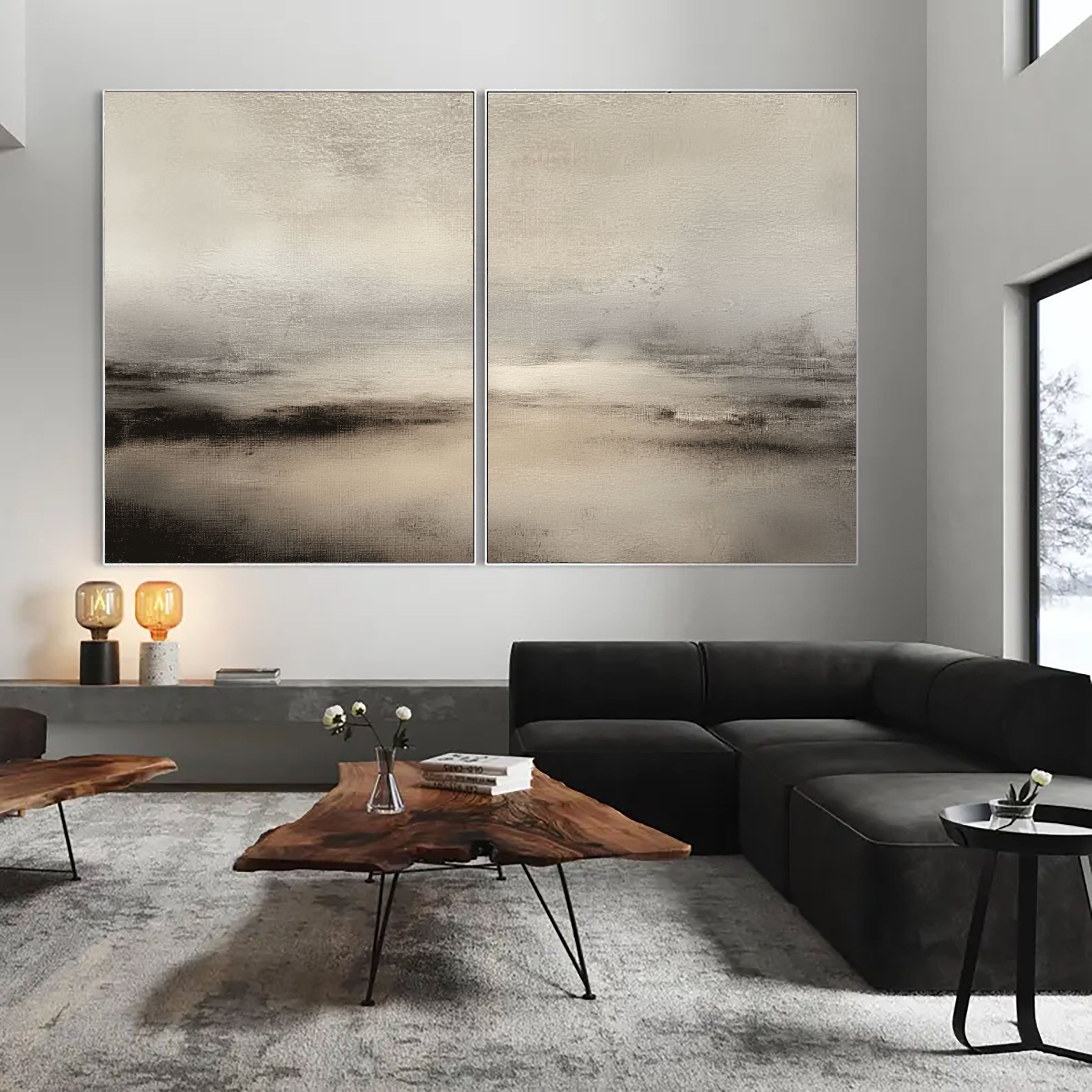 Serene Horizon Mist | Soft Tones