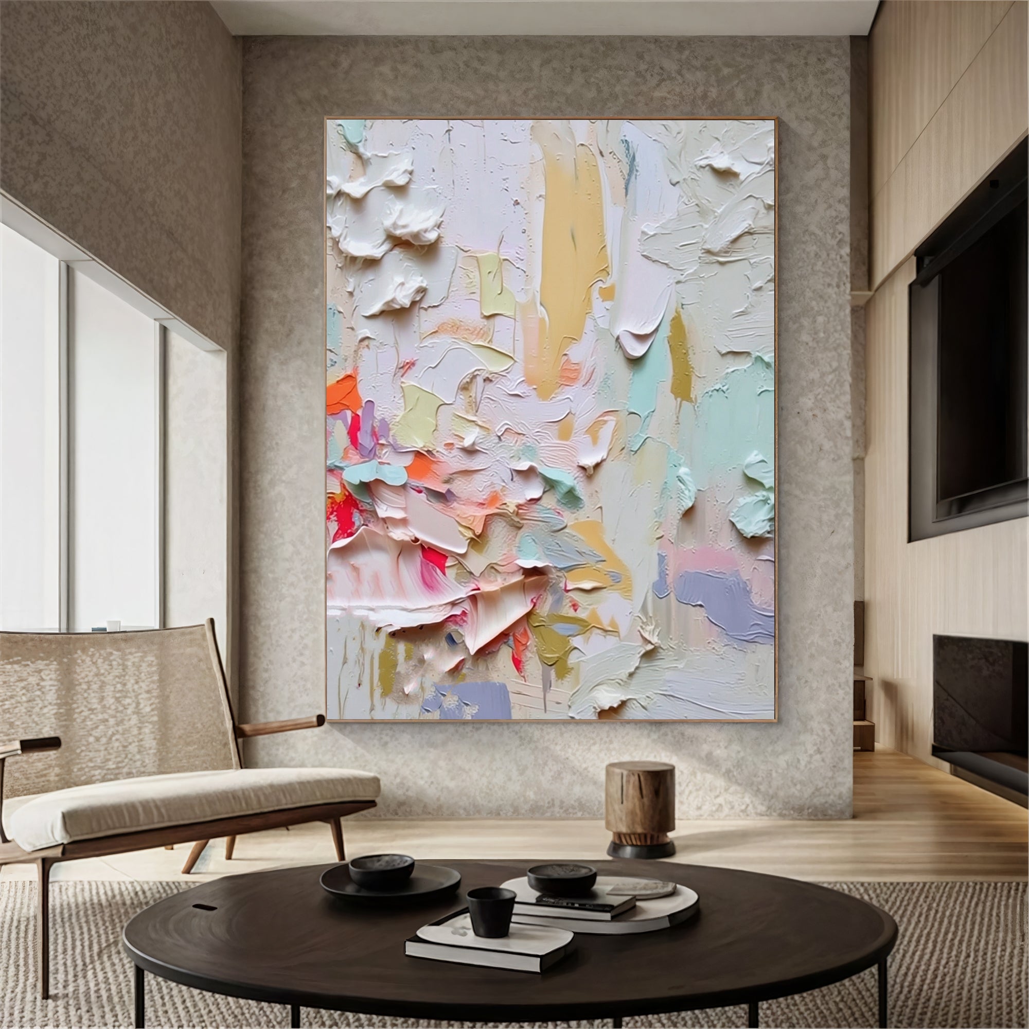 Textured Vivid Strokes | Pastel Hues