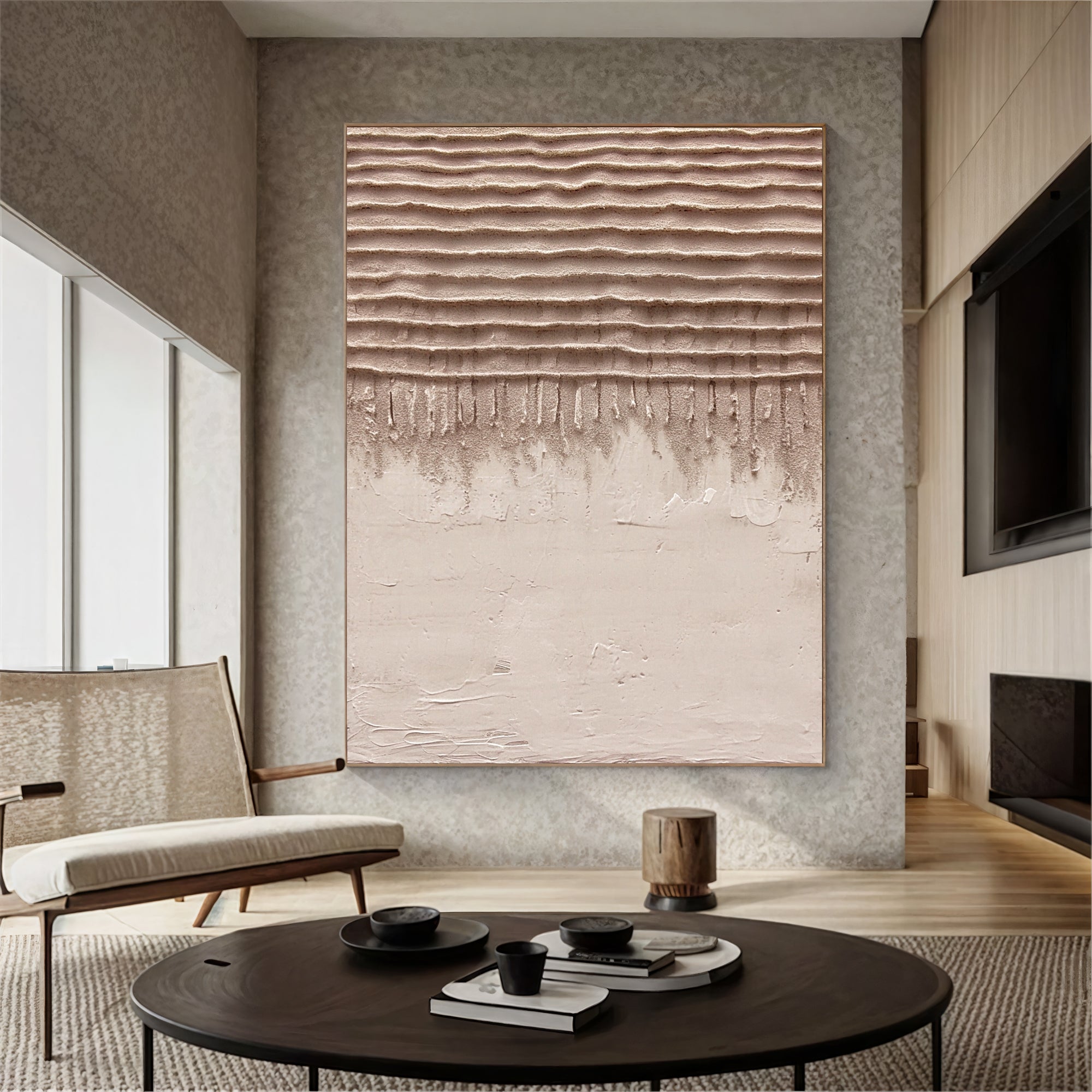 Textured Earthy Serenity | Beige Layers