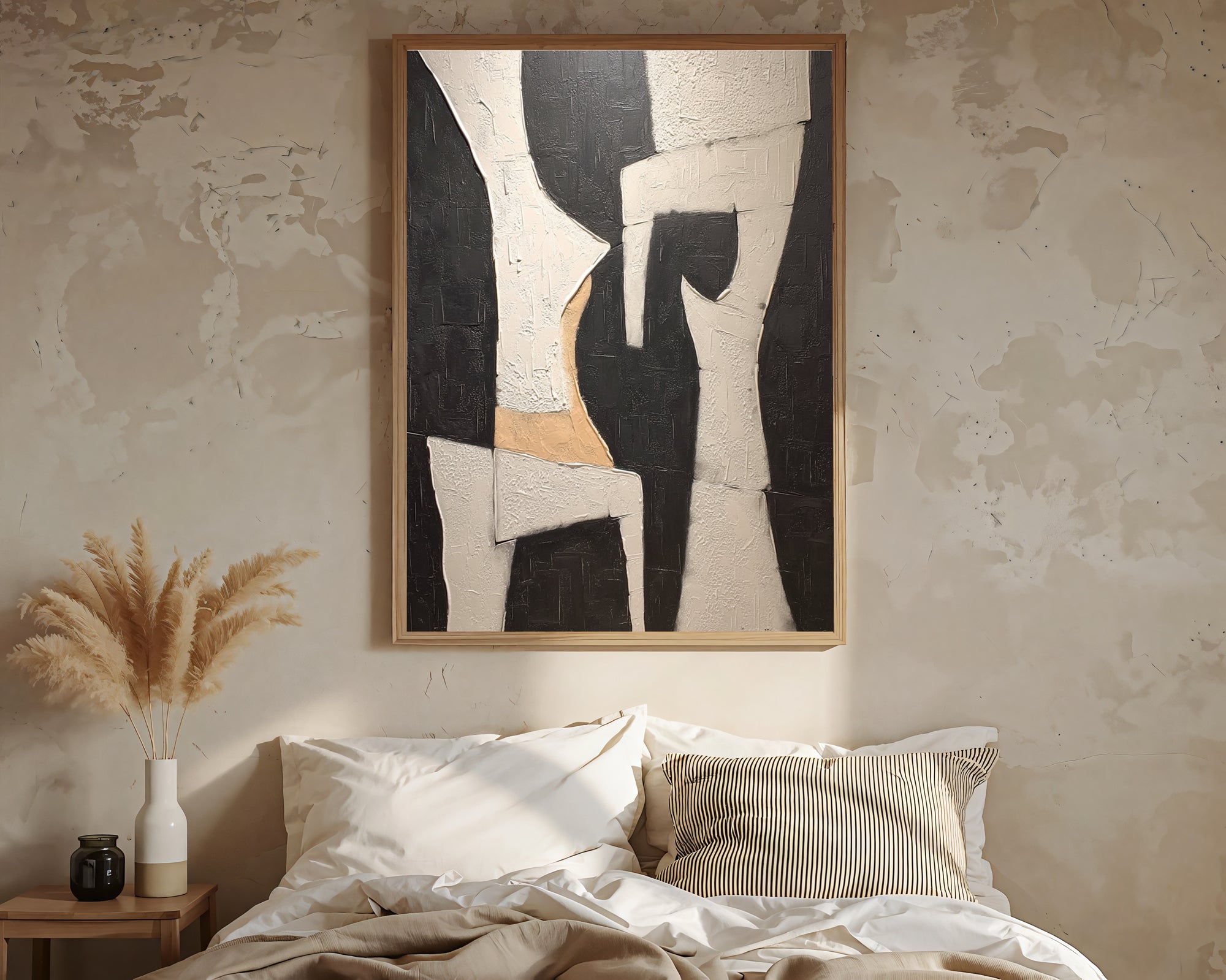 Impasto Ebony Configurations | Ivory Inflections