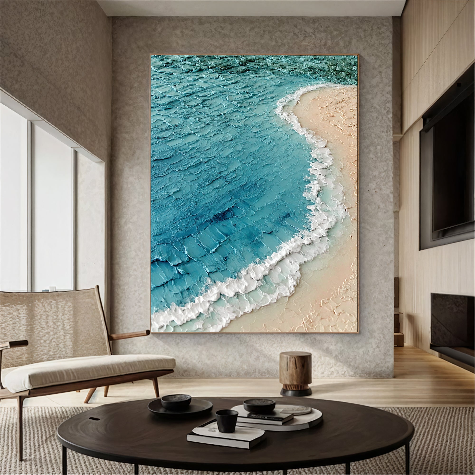 Textured Coastal Swell | Sandy Shore