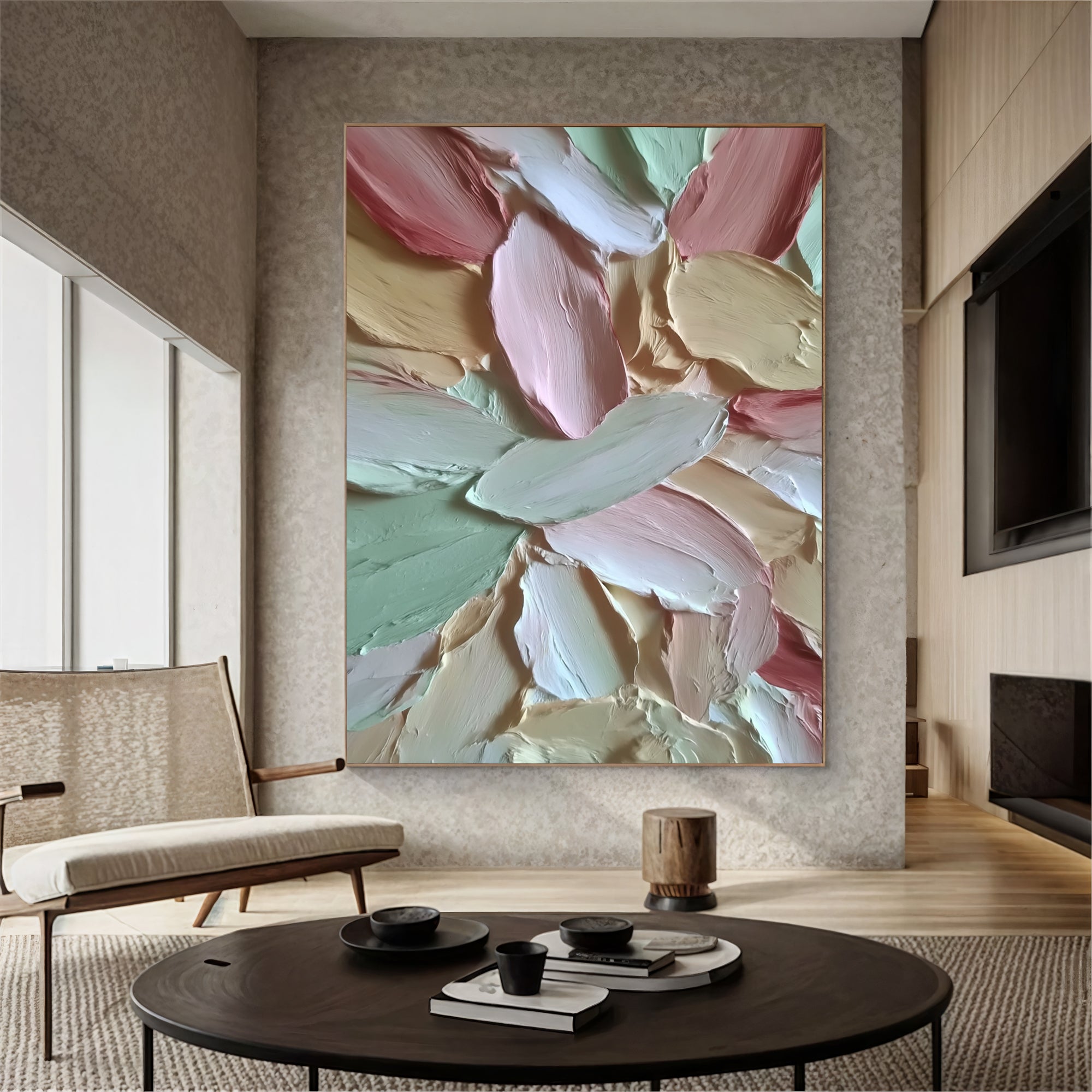 Textured Pastel Petals | Gentle Blooms