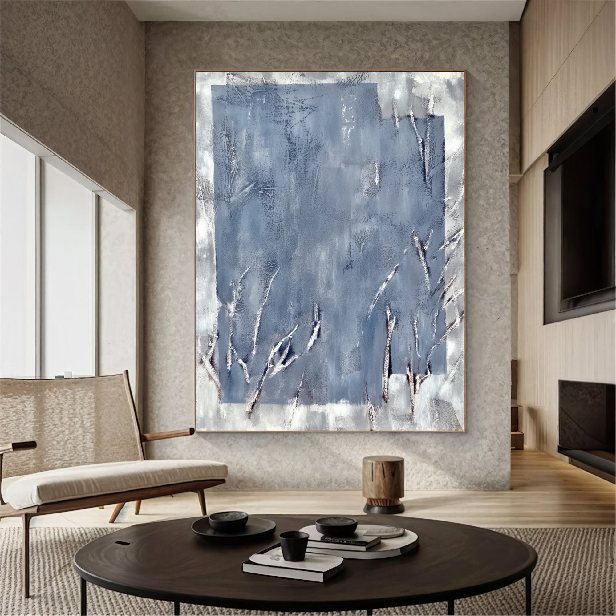 Textured Blue Frost | Silver Hues