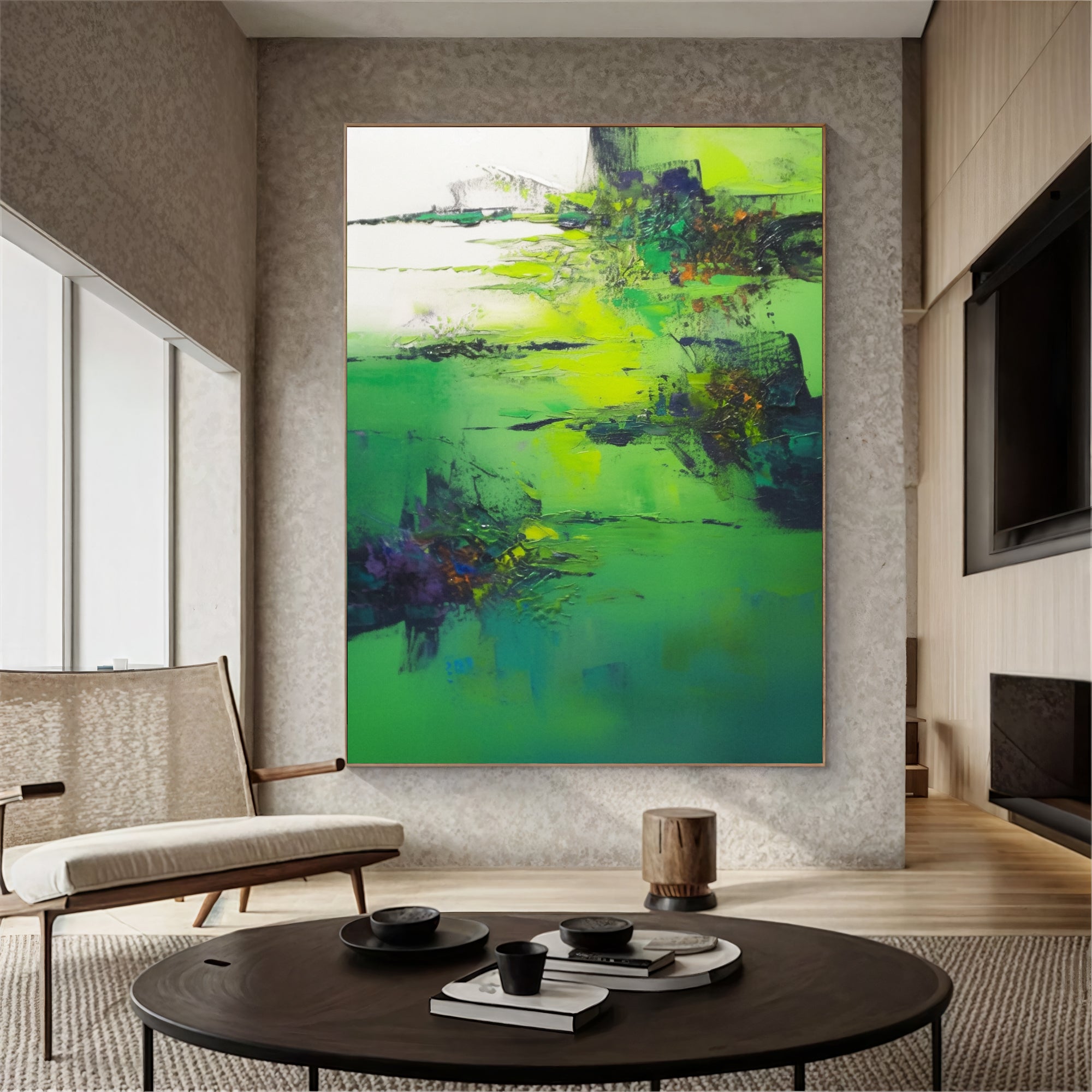 Textured Viridian Opulence | Green Citrine