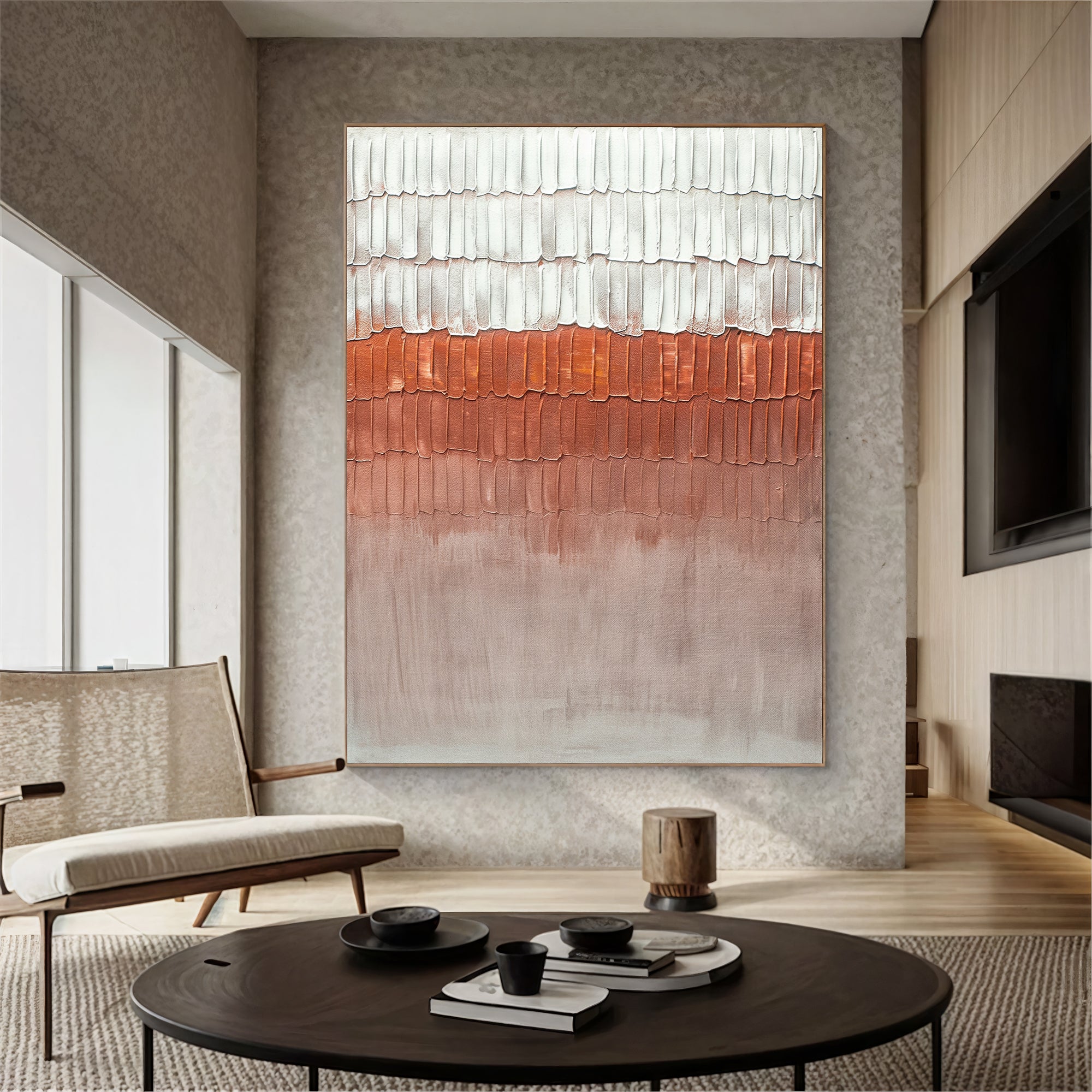 Textured Gradient Elegance | Rust Hues