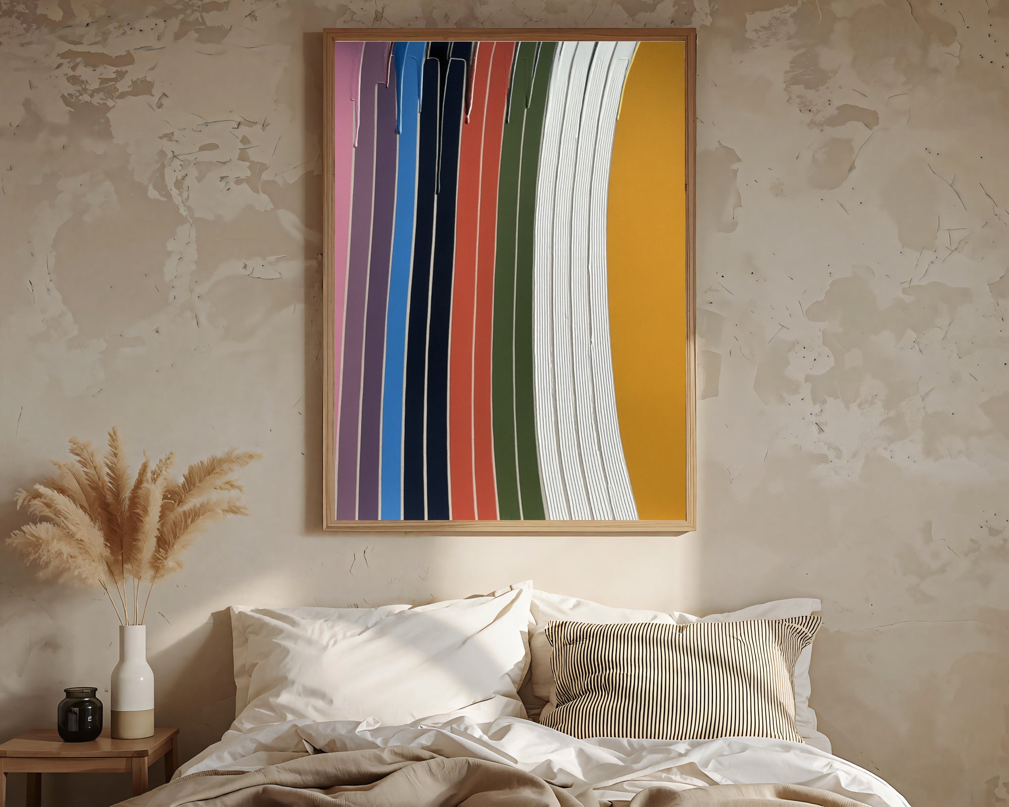 Textured Vibrant Stripes | Bold Hues