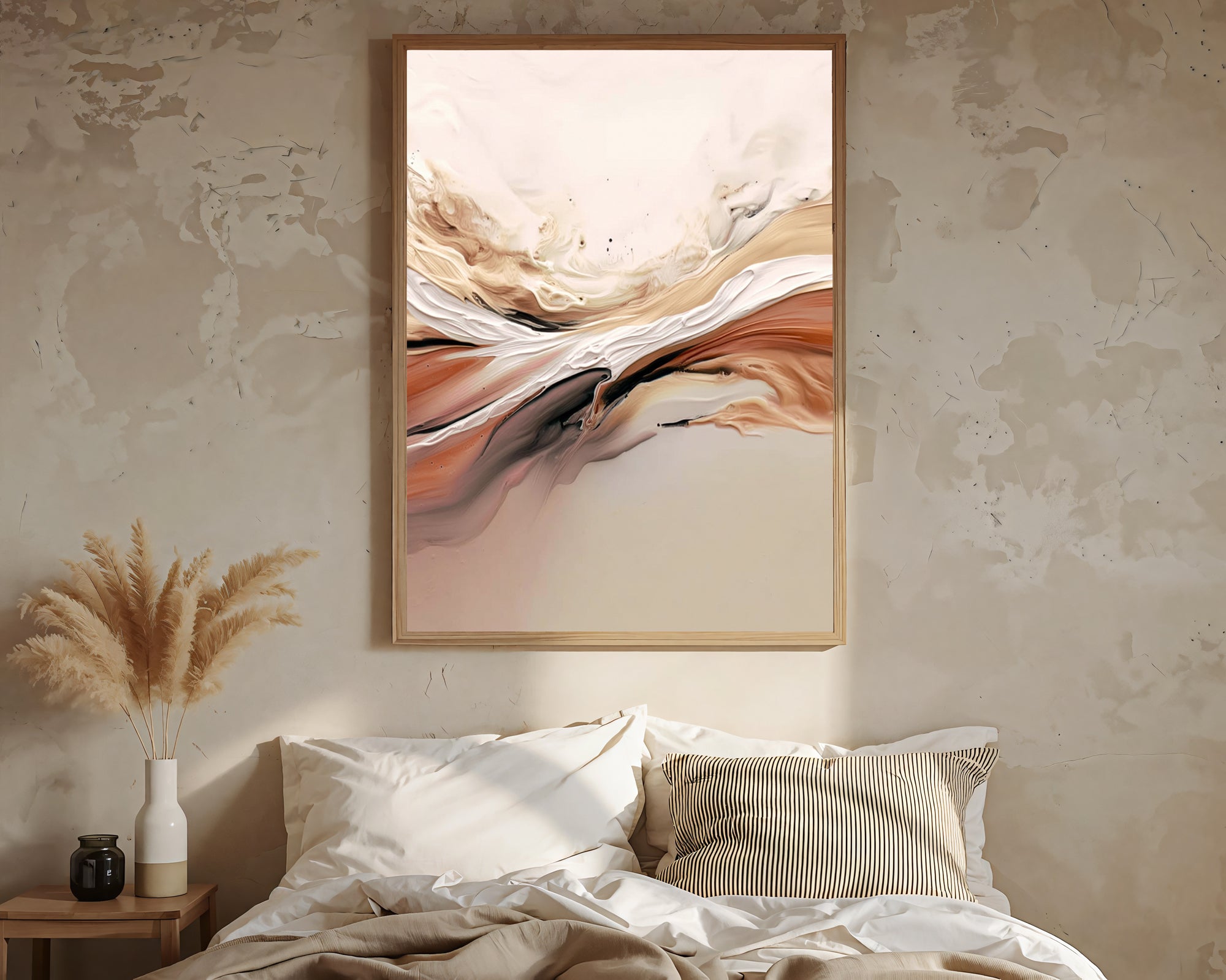 Textured Warm Swirls | Blush Hues