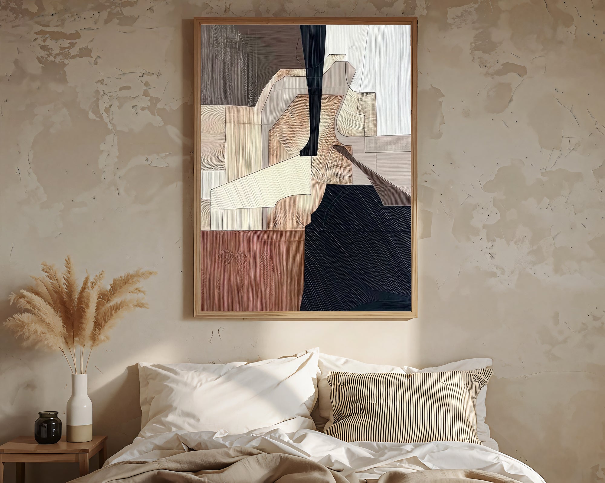 Textured Geometric Opulence | Neutral Contrast