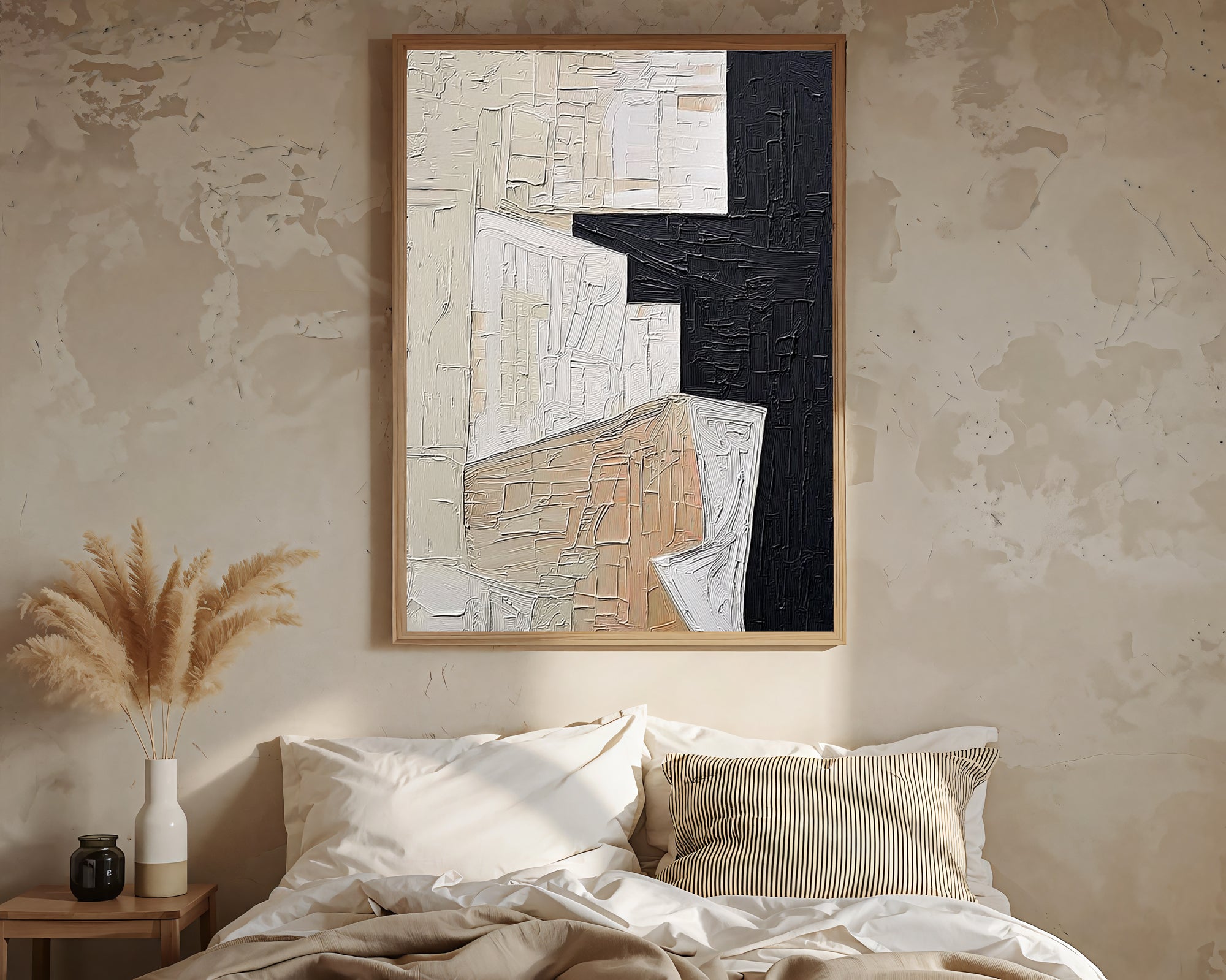 Textured Geometric Depth | Neutral Contrast