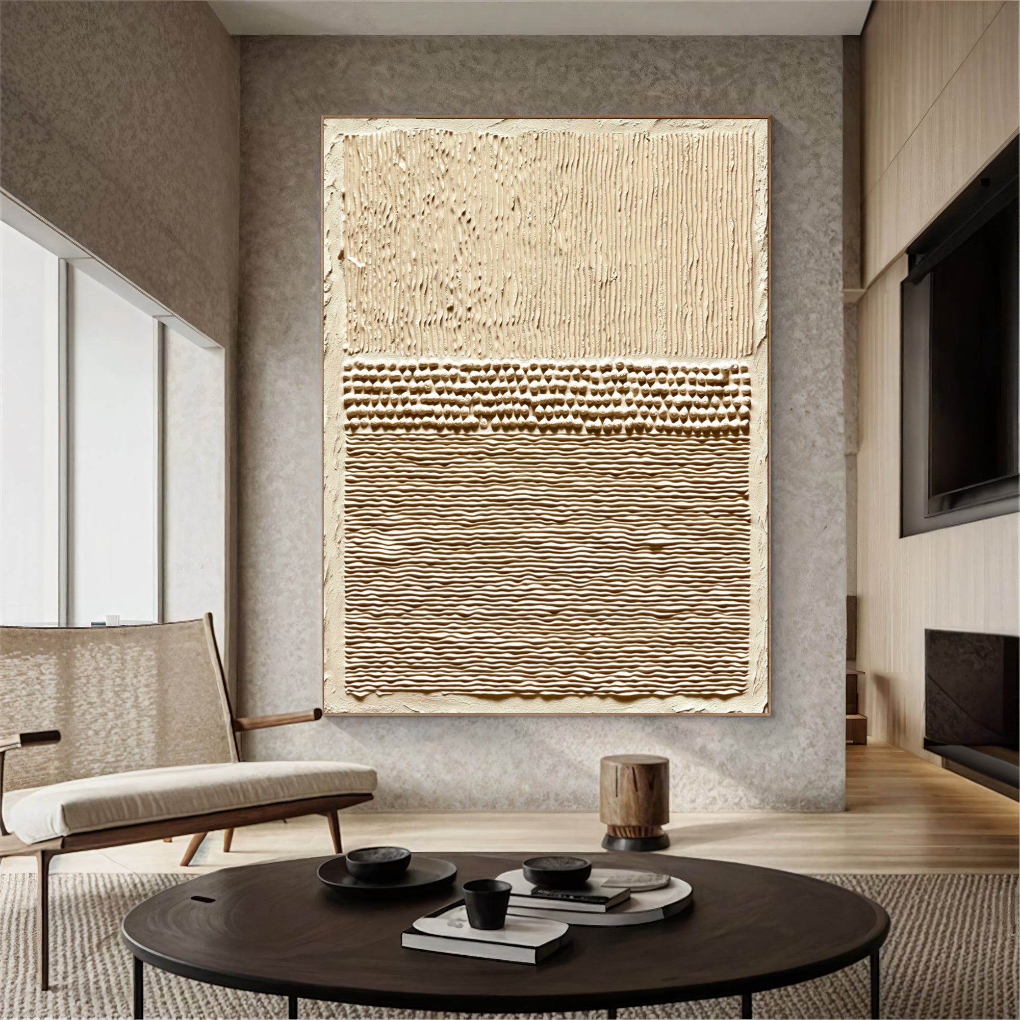 Textured Earthy Strata | Beige Tones