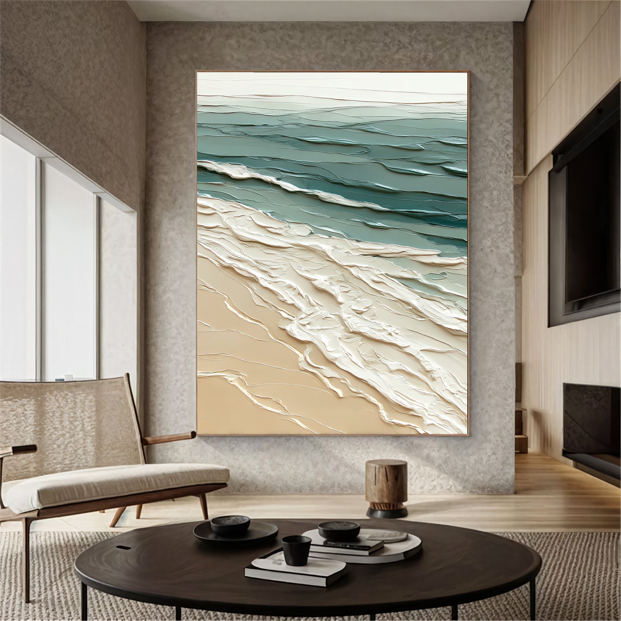 Strukturierte Küstenwellen | Sandiger Schaum
