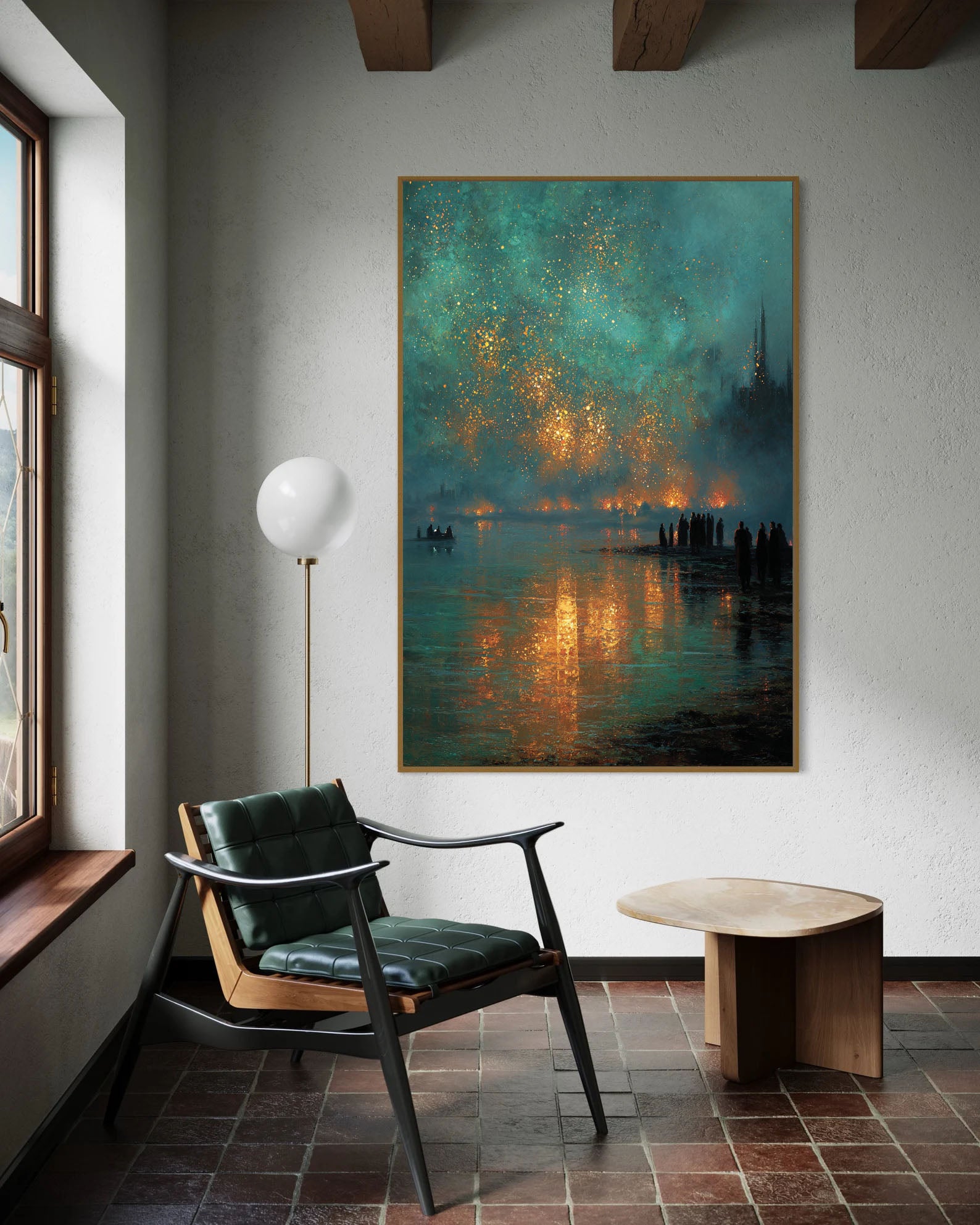 Textured Nocturnal Art | Glowing Depth