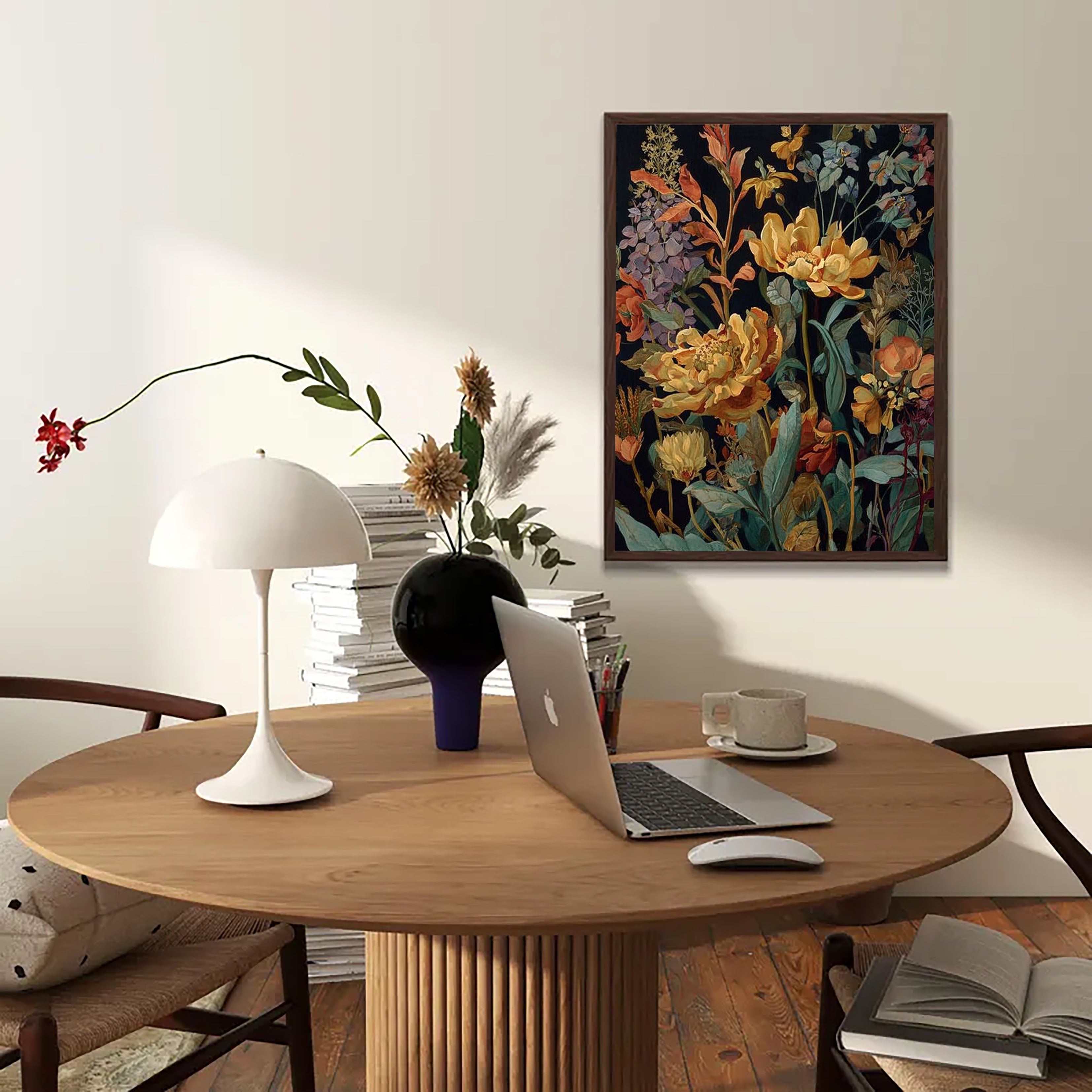 Textured Floral Art | Rich Depth