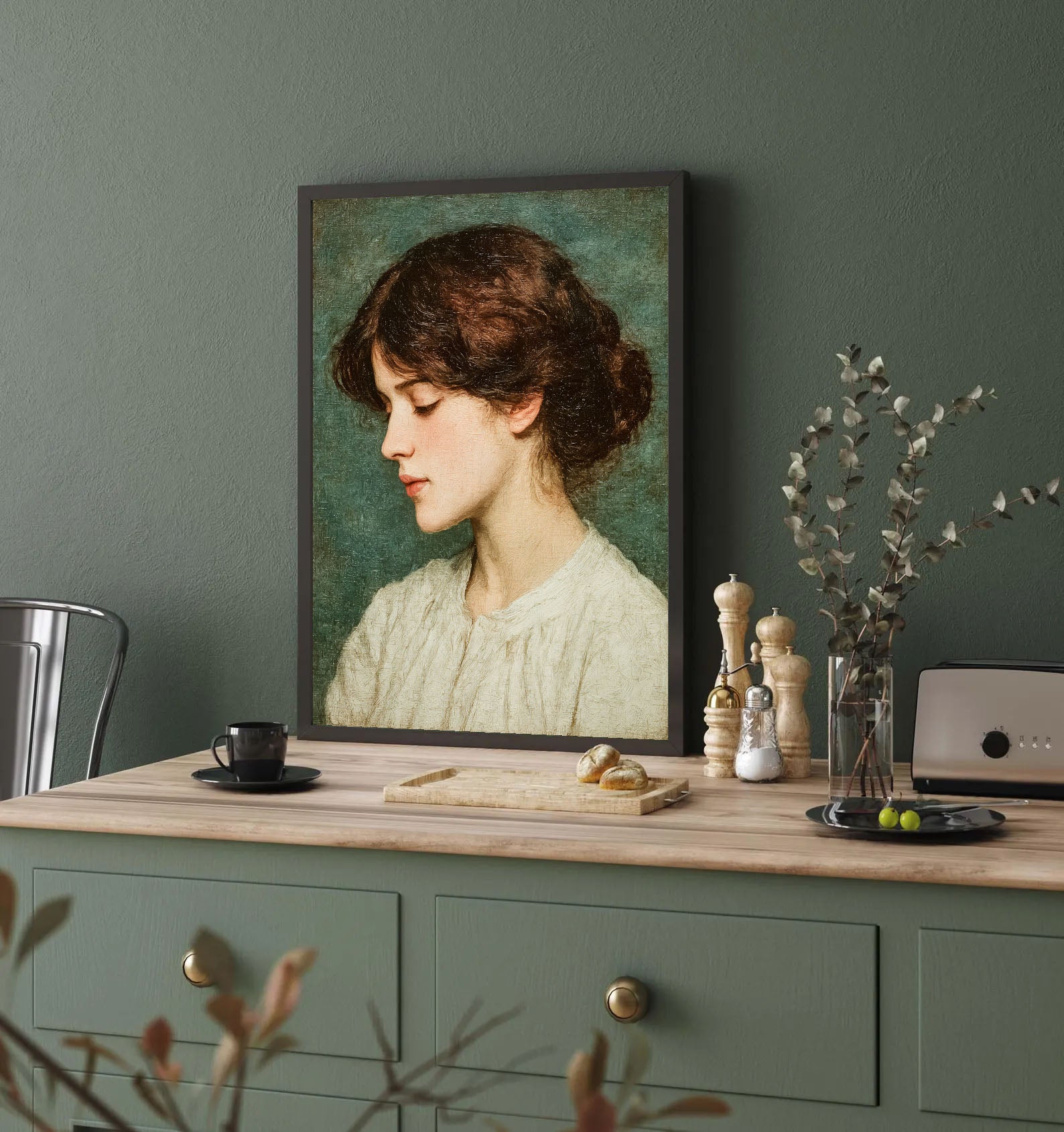 Textured Portrait Art | Elegant Depth