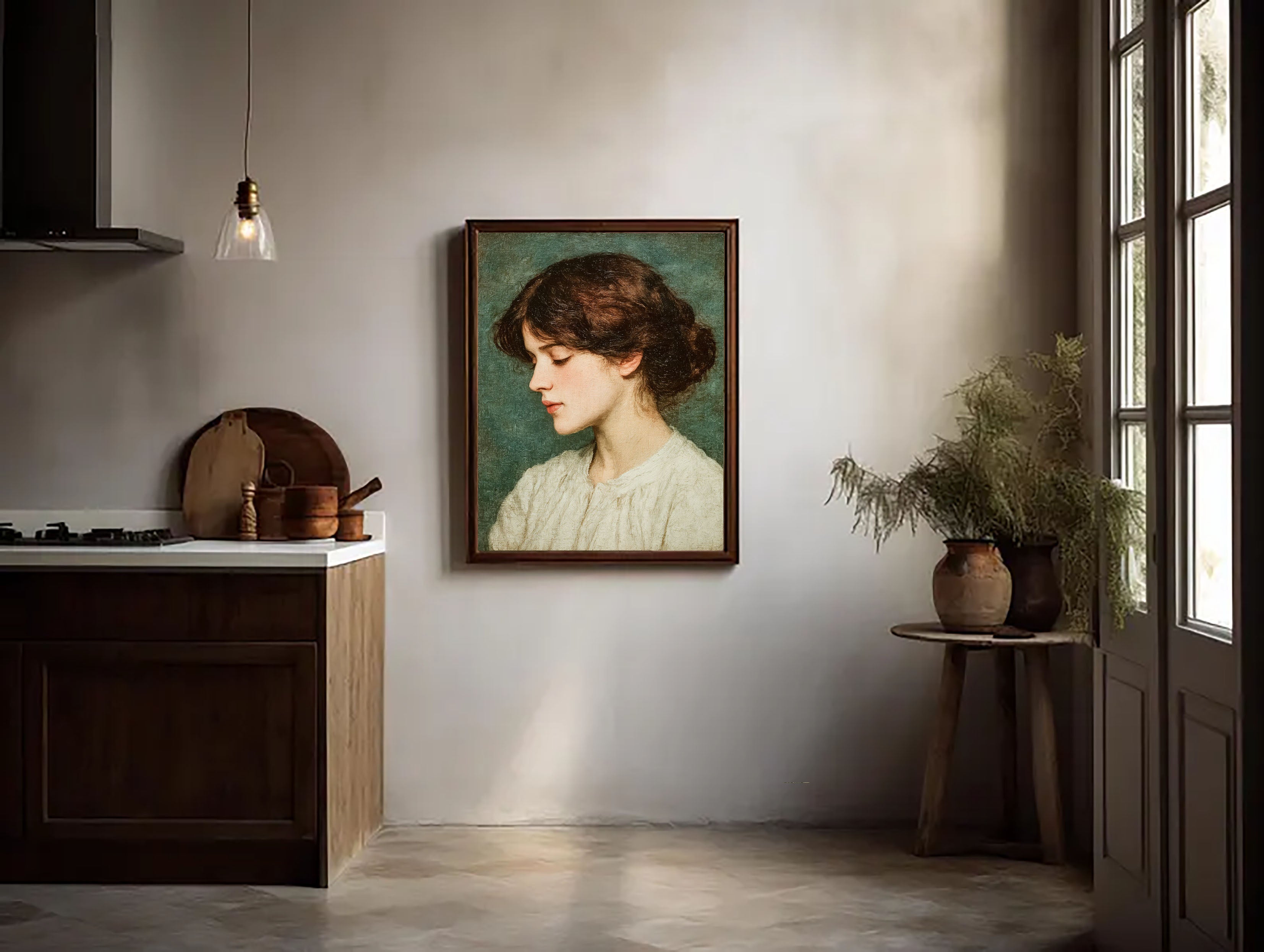 Textured Portrait Art | Elegant Depth