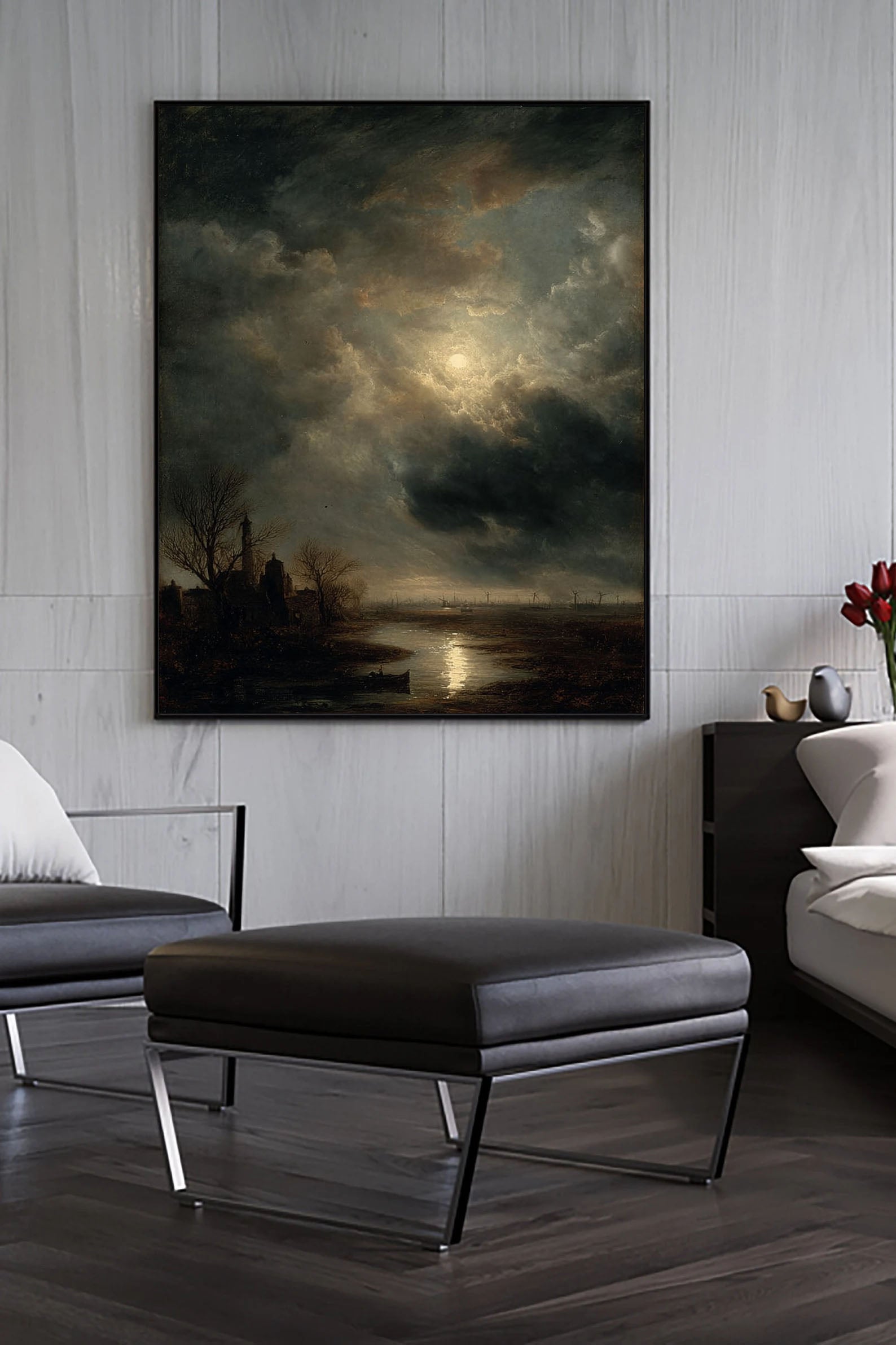 Textured Nocturne Art | Moody Depth