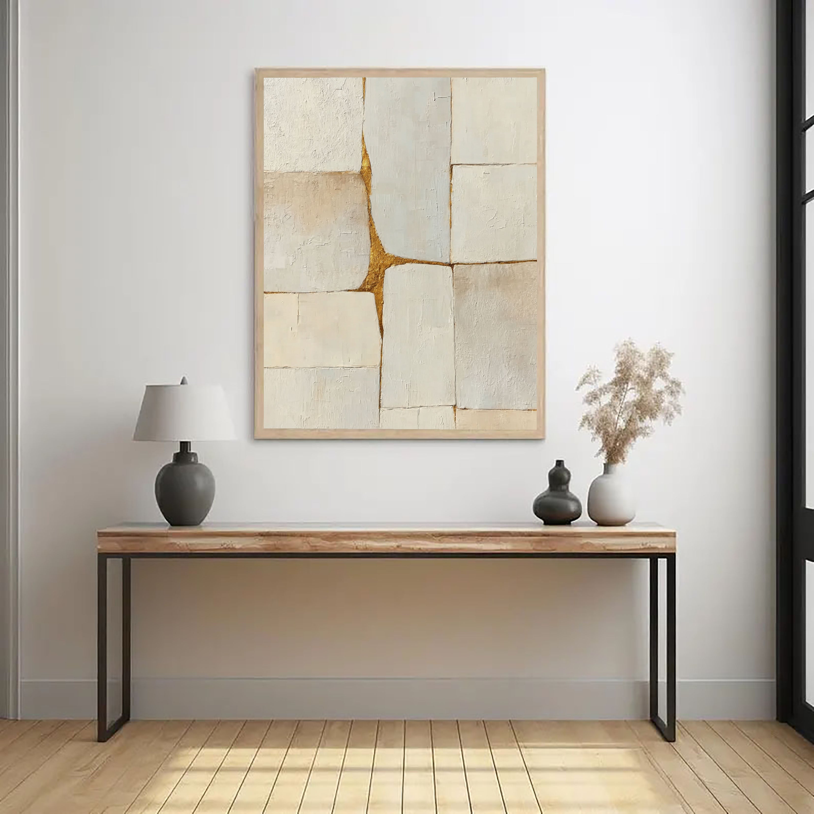 Textured Neutral Art | Gilded Depth
