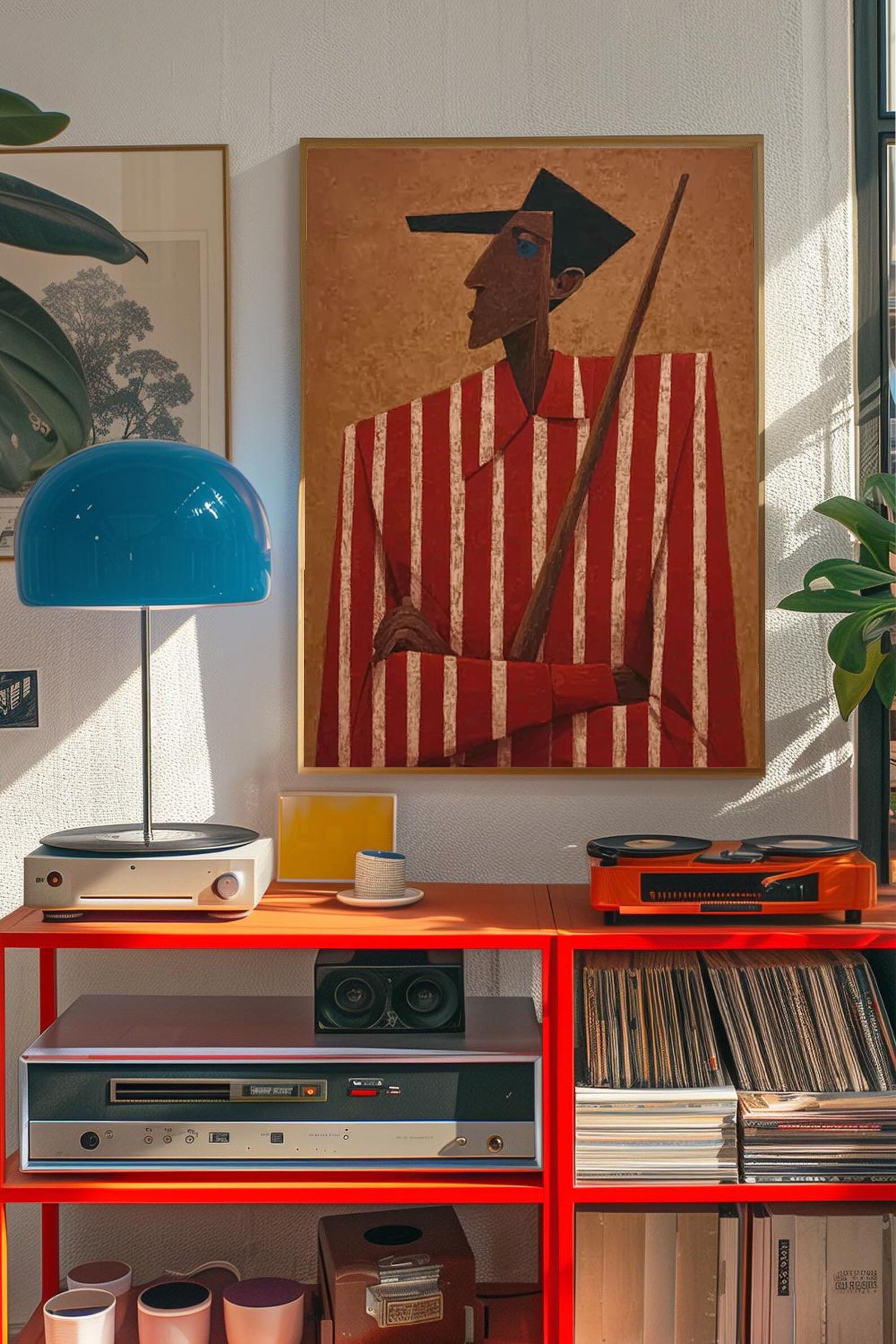 Textured Figurative Art | Retro Depth