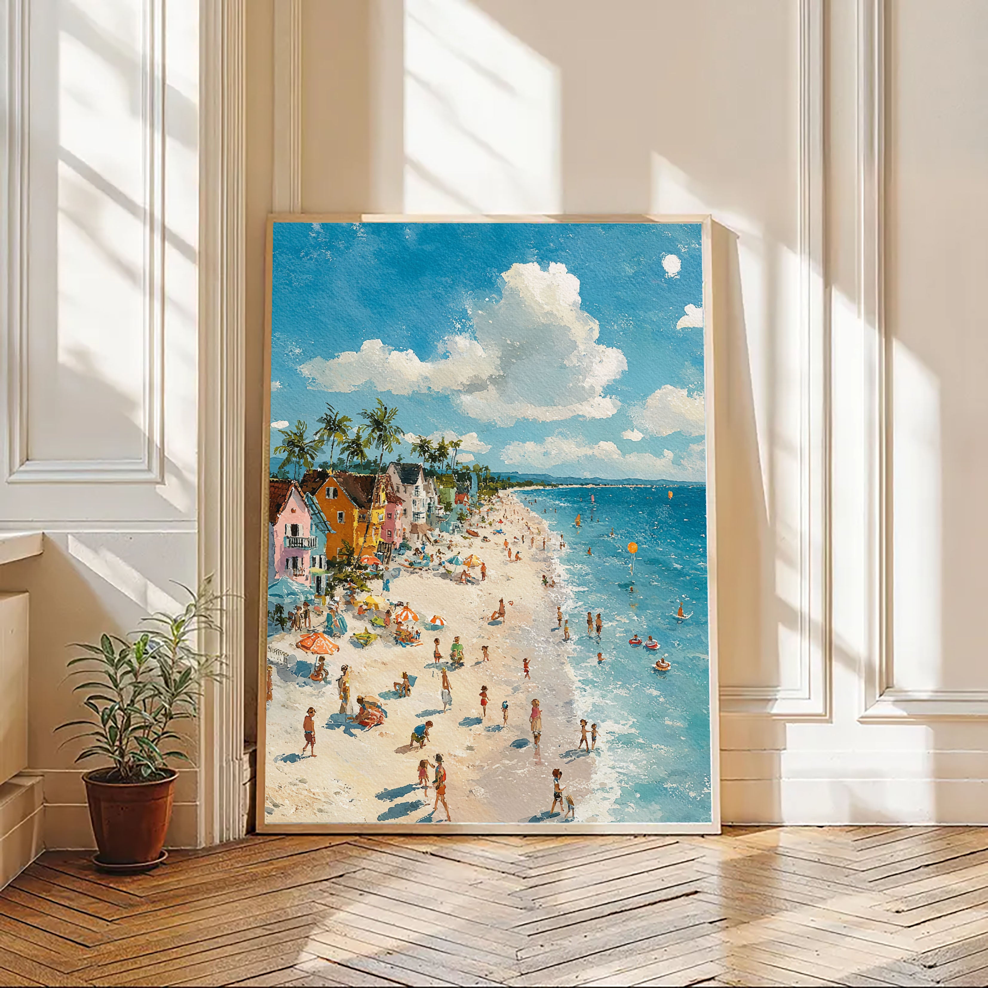 Vibrant Beach Scene | Joyful Vibes