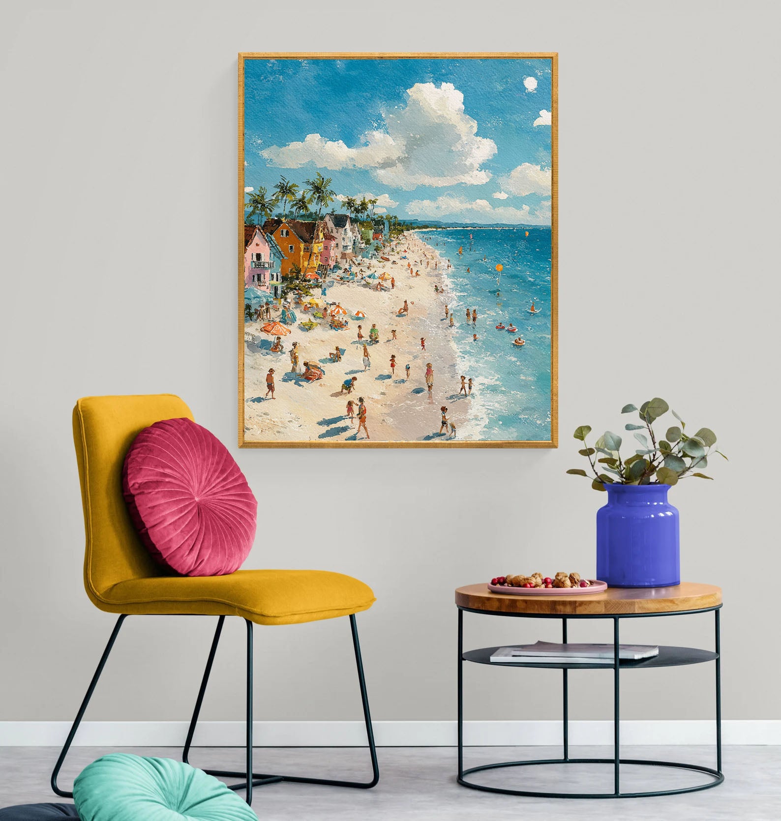 Vibrant Beach Scene | Joyful Vibes