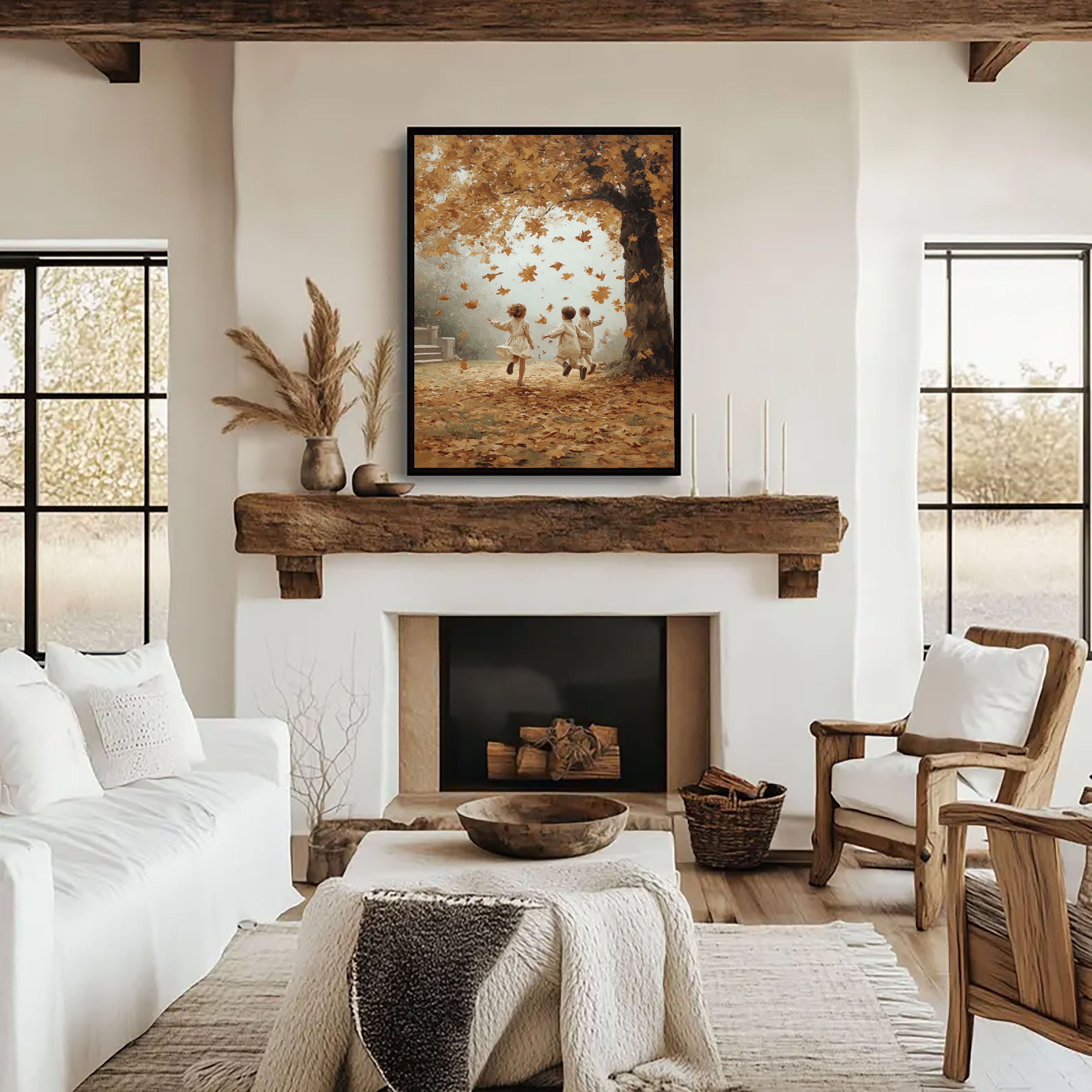 Autumn Kids Play Art | Nostalgic Warmth