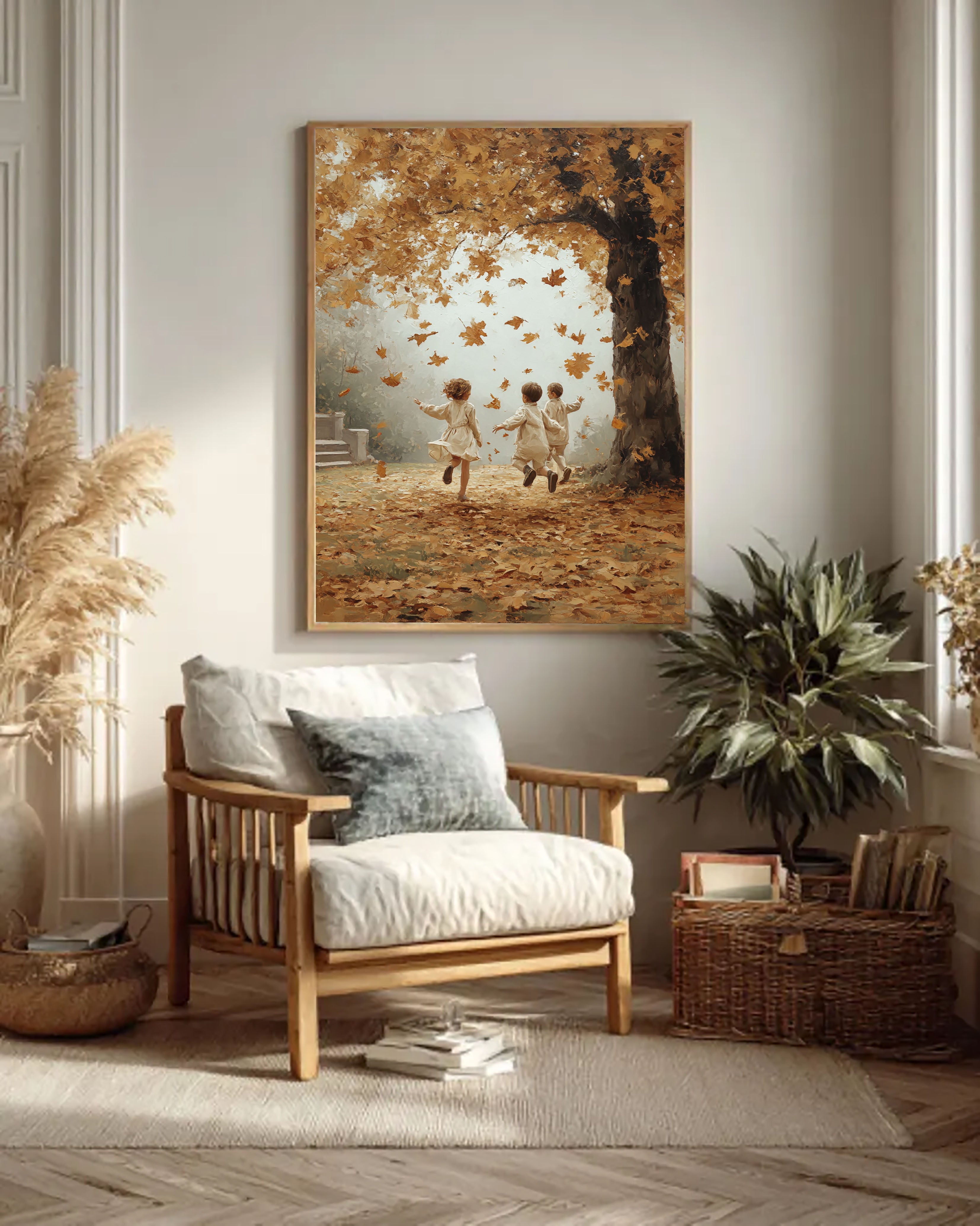 Autumn Kids Play Art | Nostalgic Warmth