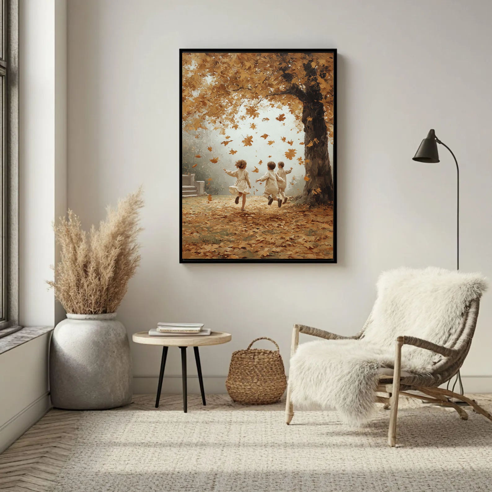 Autumn Kids Play Art | Nostalgic Warmth