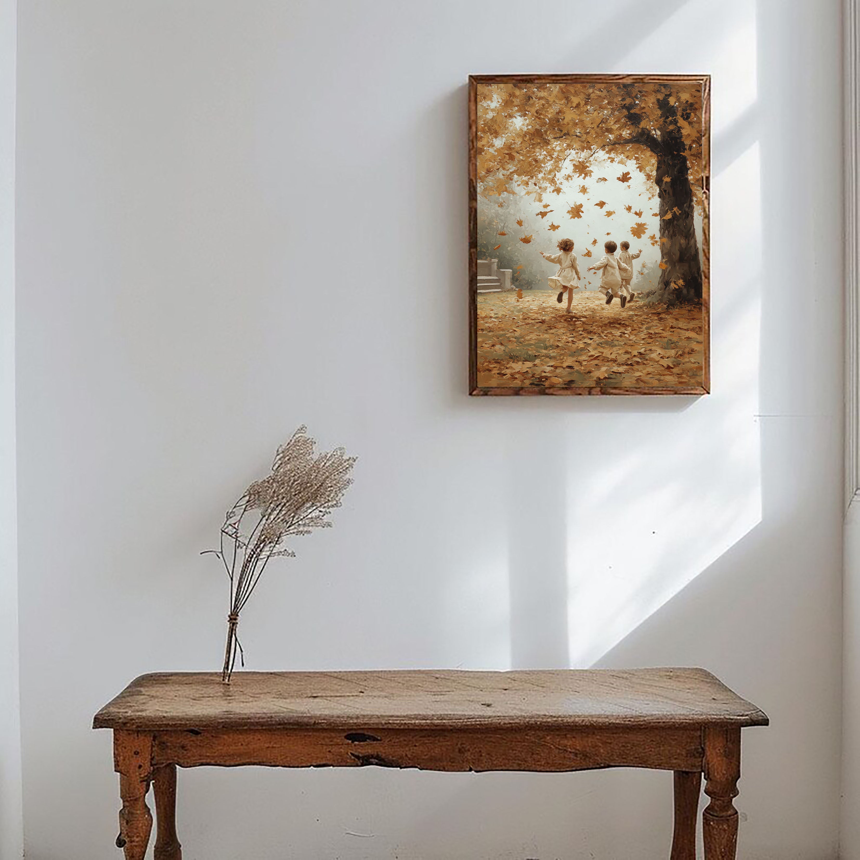 Autumn Kids Play Art | Nostalgic Warmth