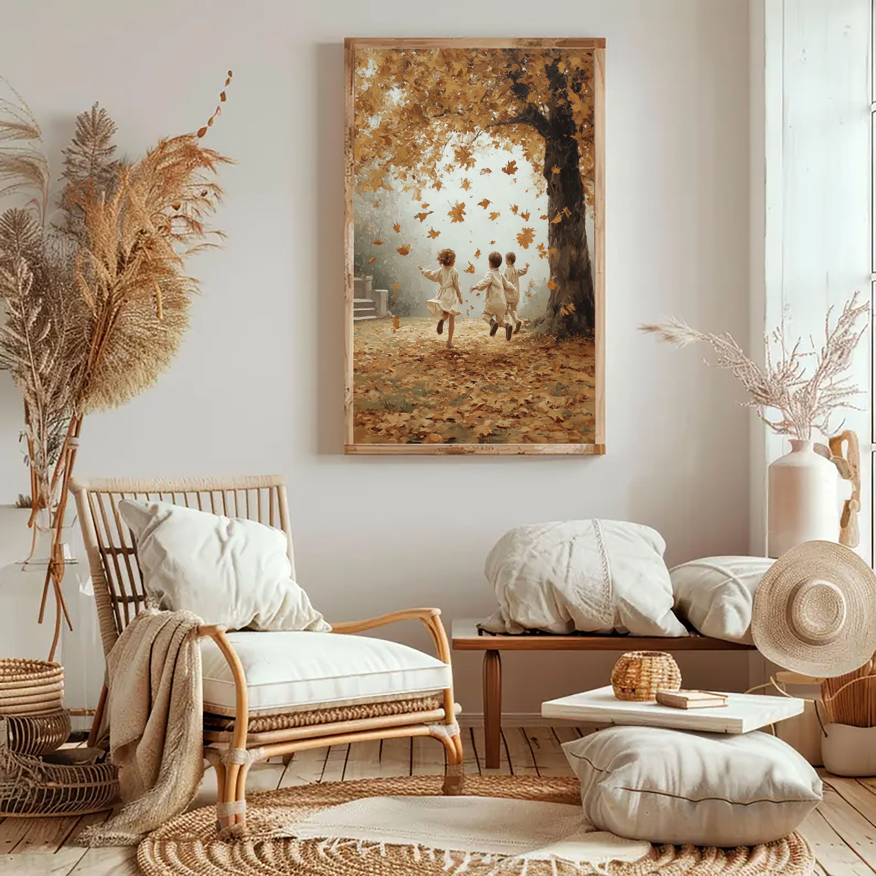 Autumn Kids Play Art | Nostalgic Warmth