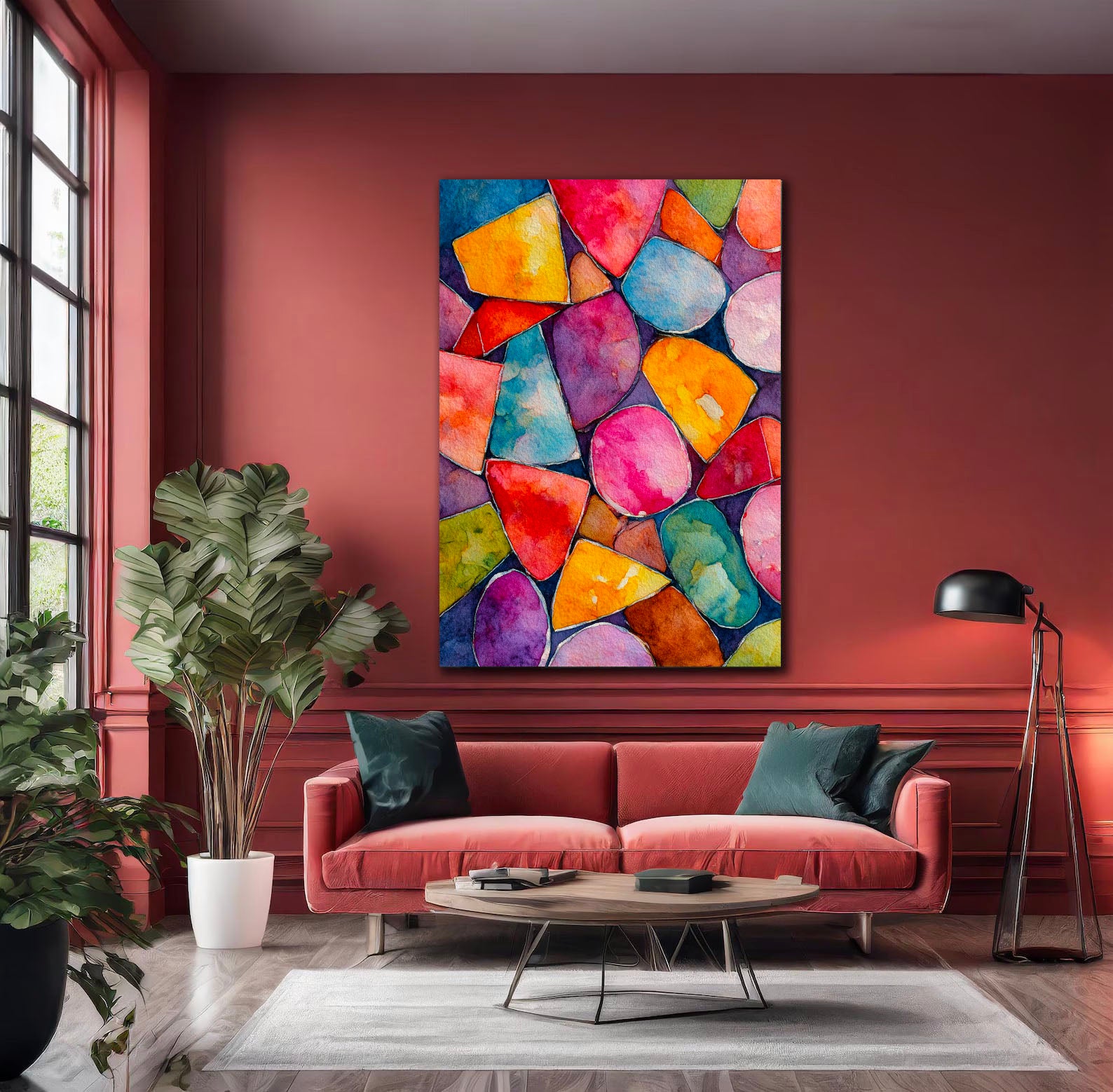 Textured Geometric Vibrancy | Colorful Shapes
