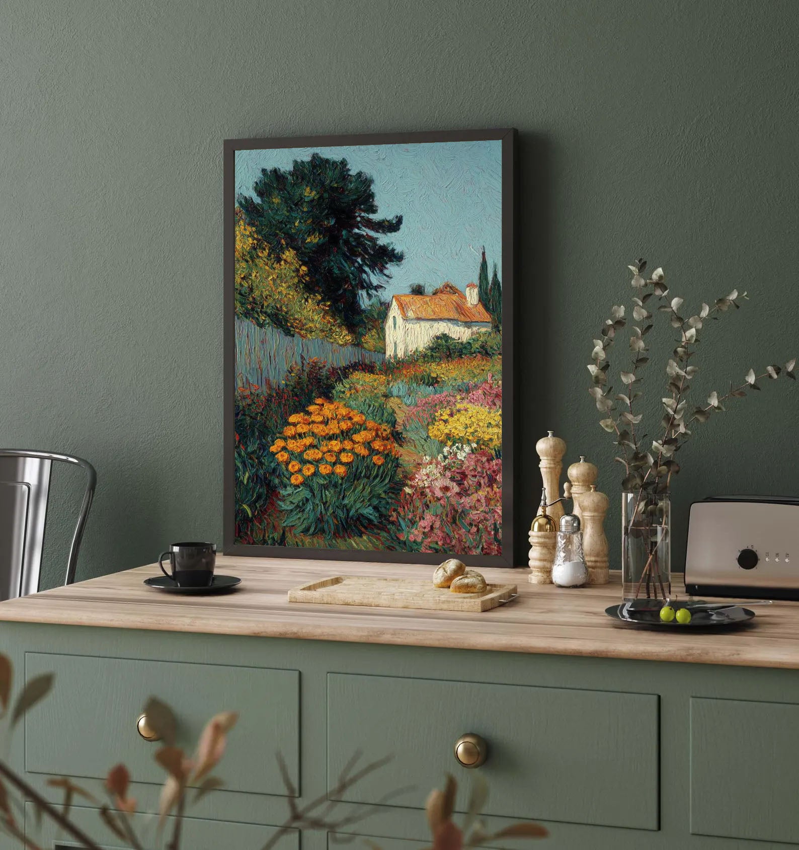 Textured Garden Vibrancy | Colorful Bloom