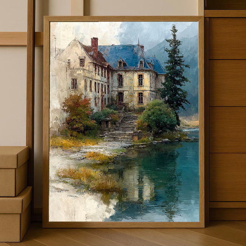 Textured Chateau Serenity | Beige Blue