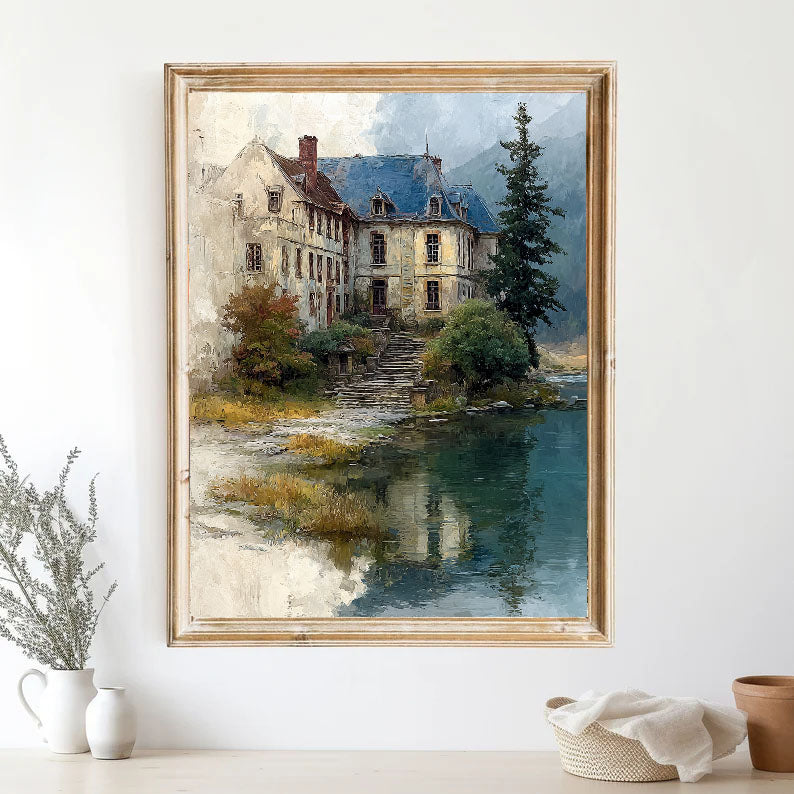 Textured Chateau Serenity | Beige Blue