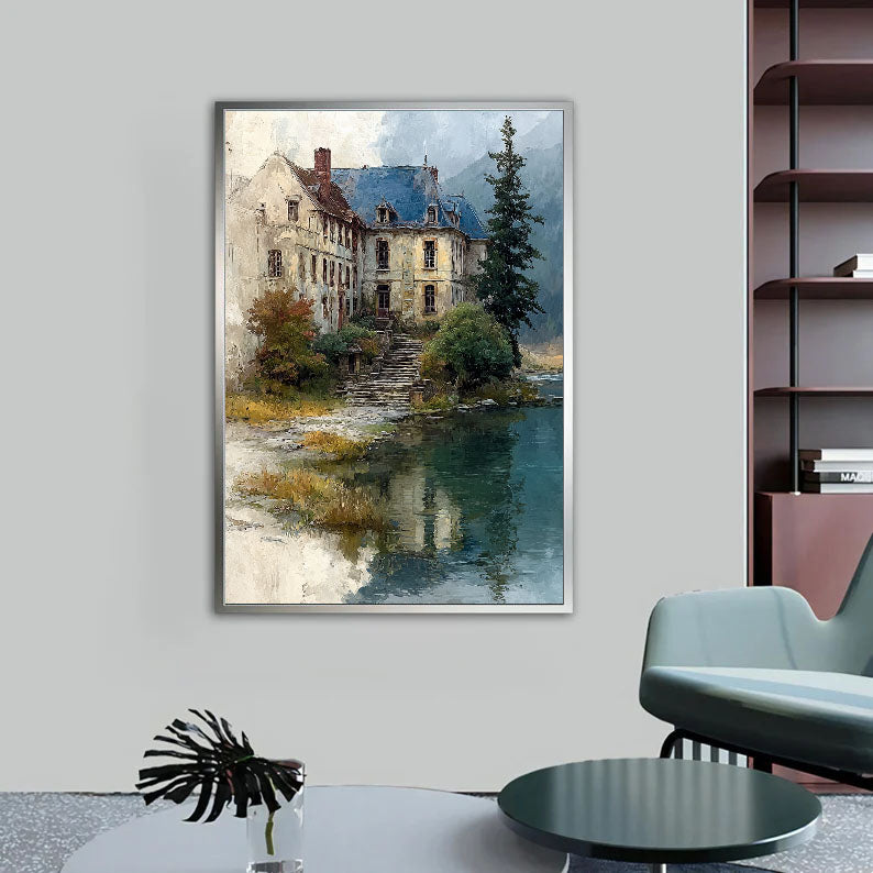 Textured Chateau Serenity | Beige Blue