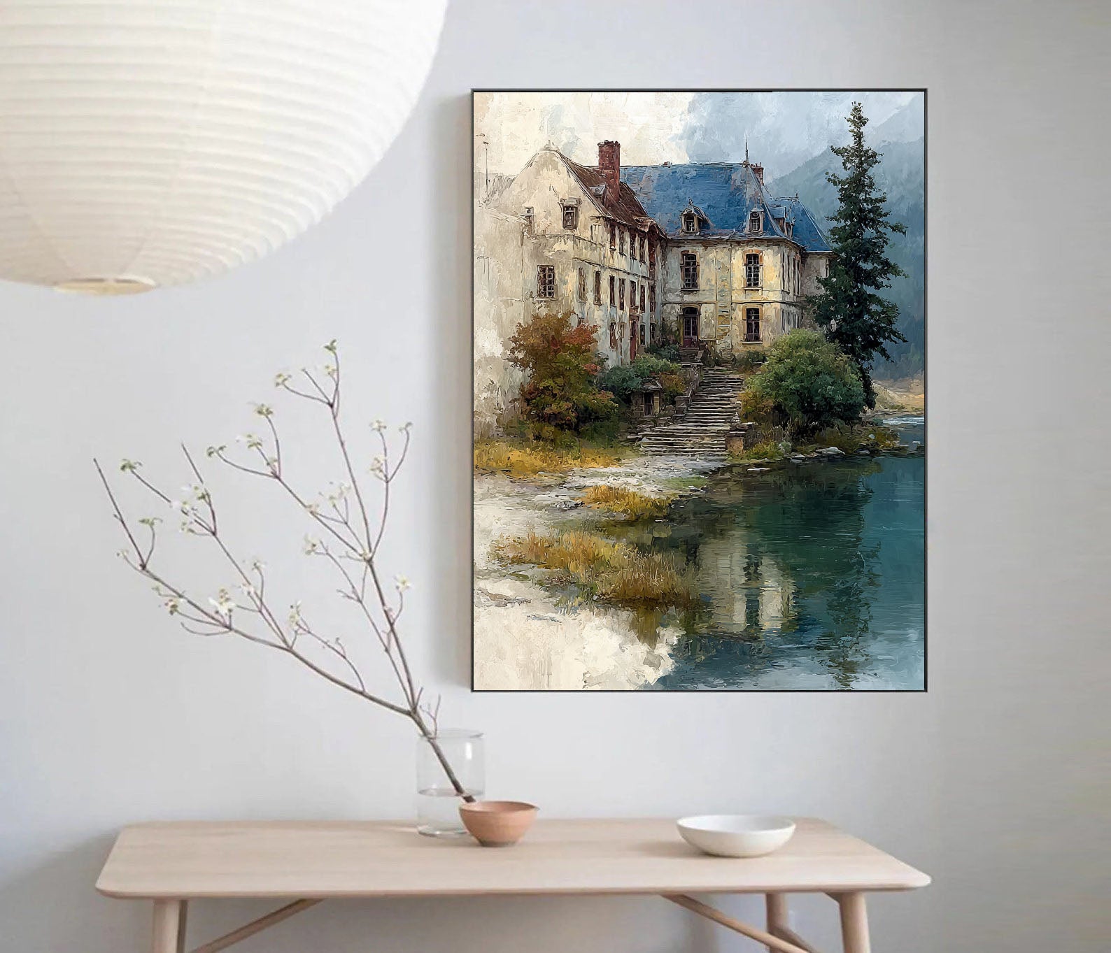 Textured Chateau Serenity | Beige Blue