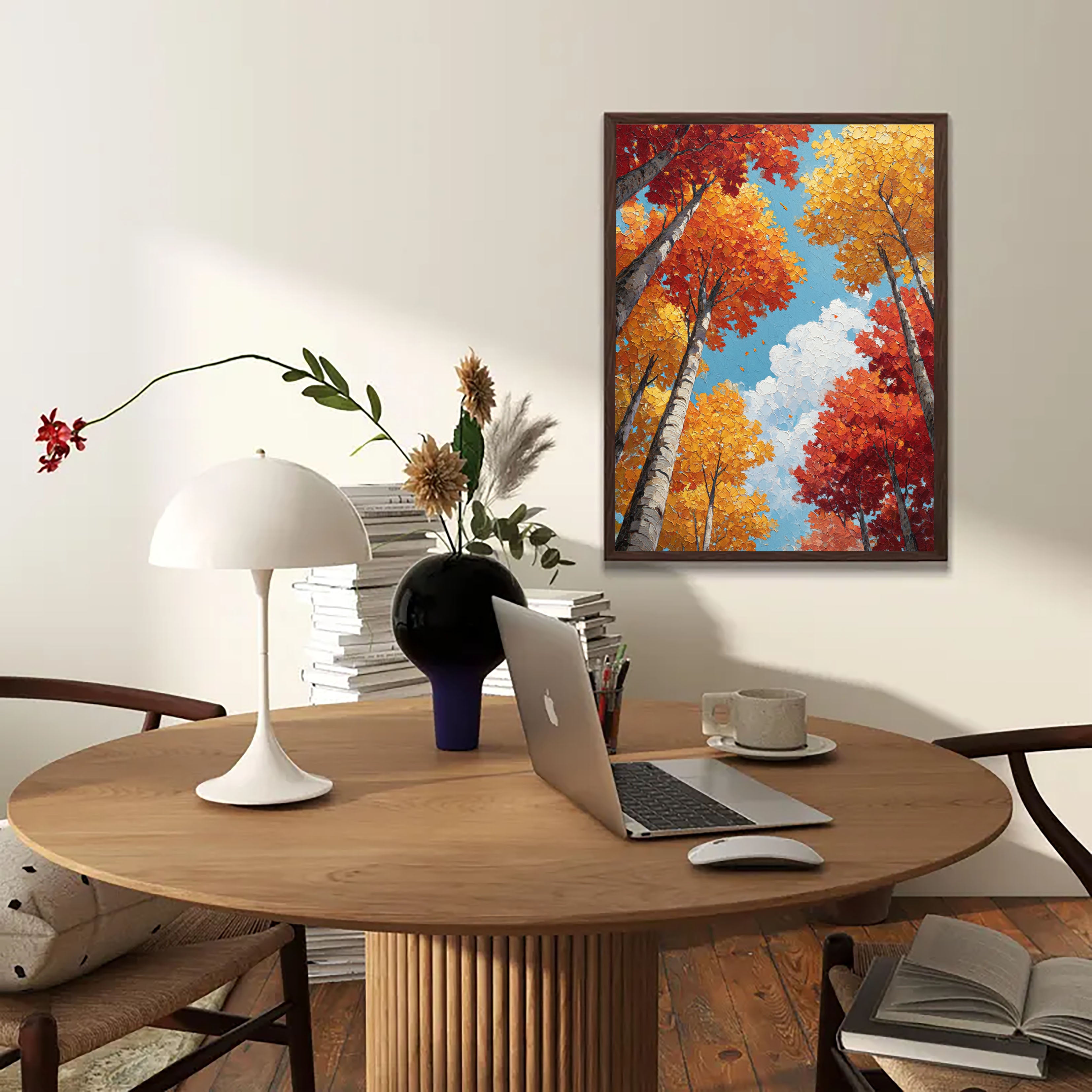 Textured Autumn Forest | Vibrant Depth