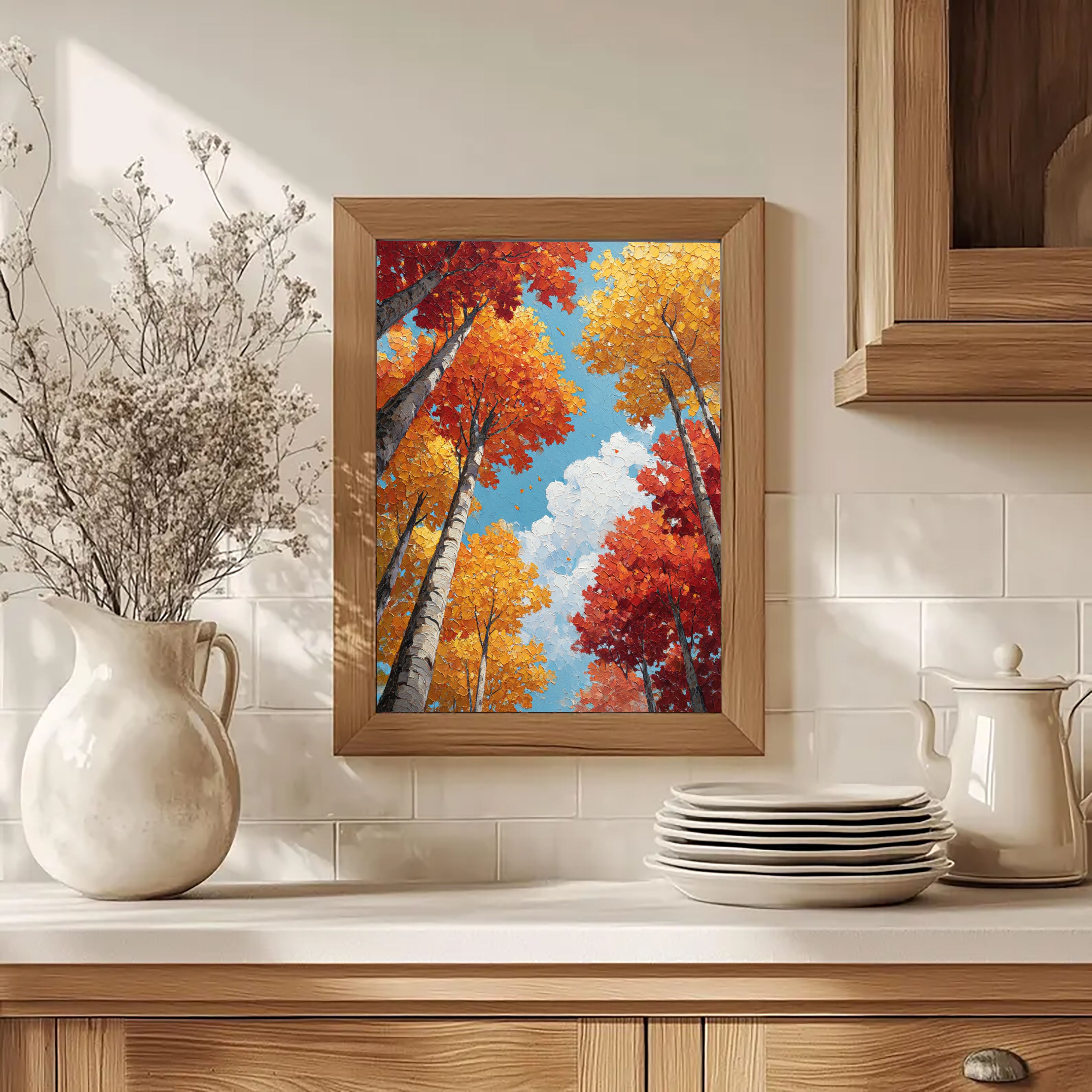 Textured Autumn Forest | Vibrant Depth