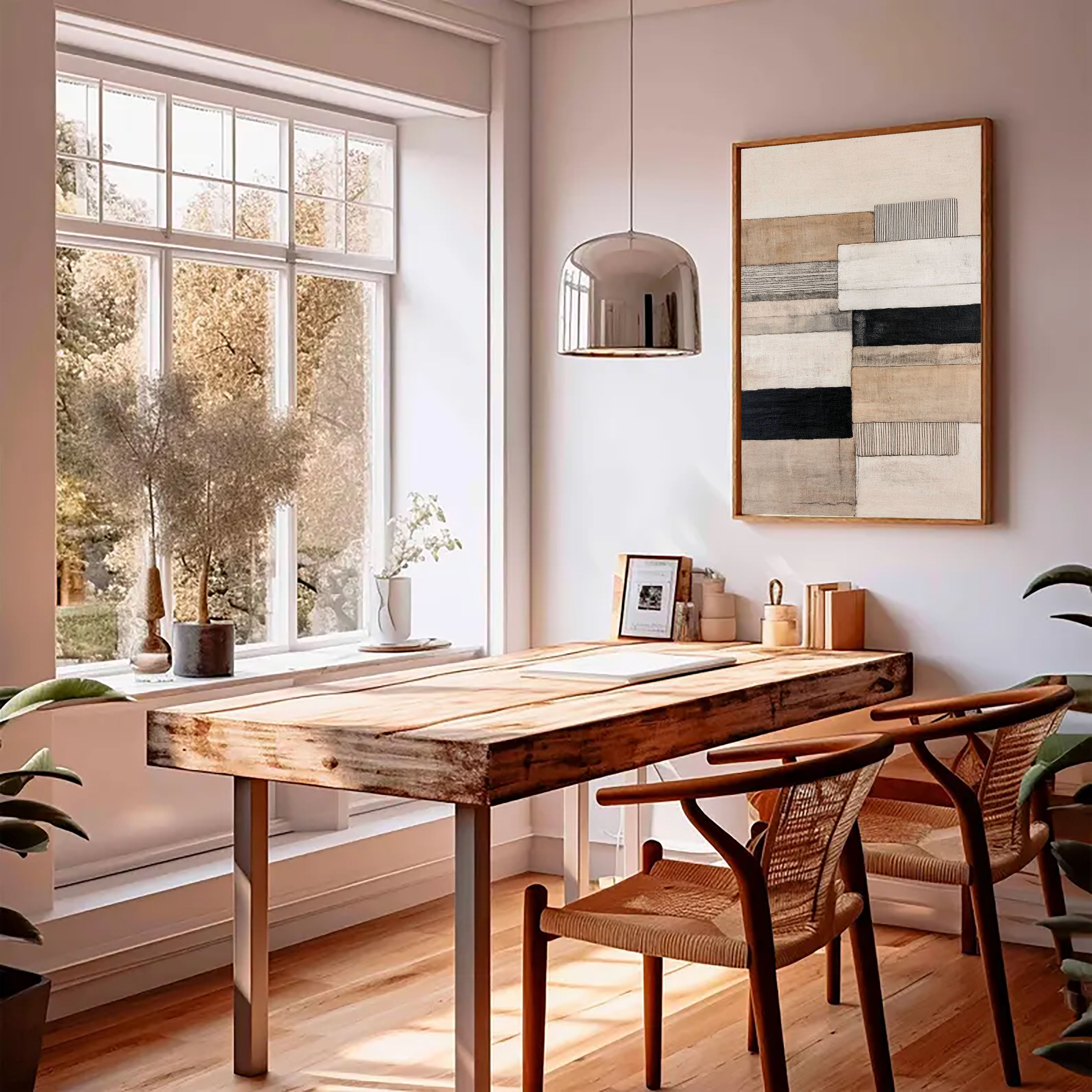 Textured Block Elegance | Neutral Tone