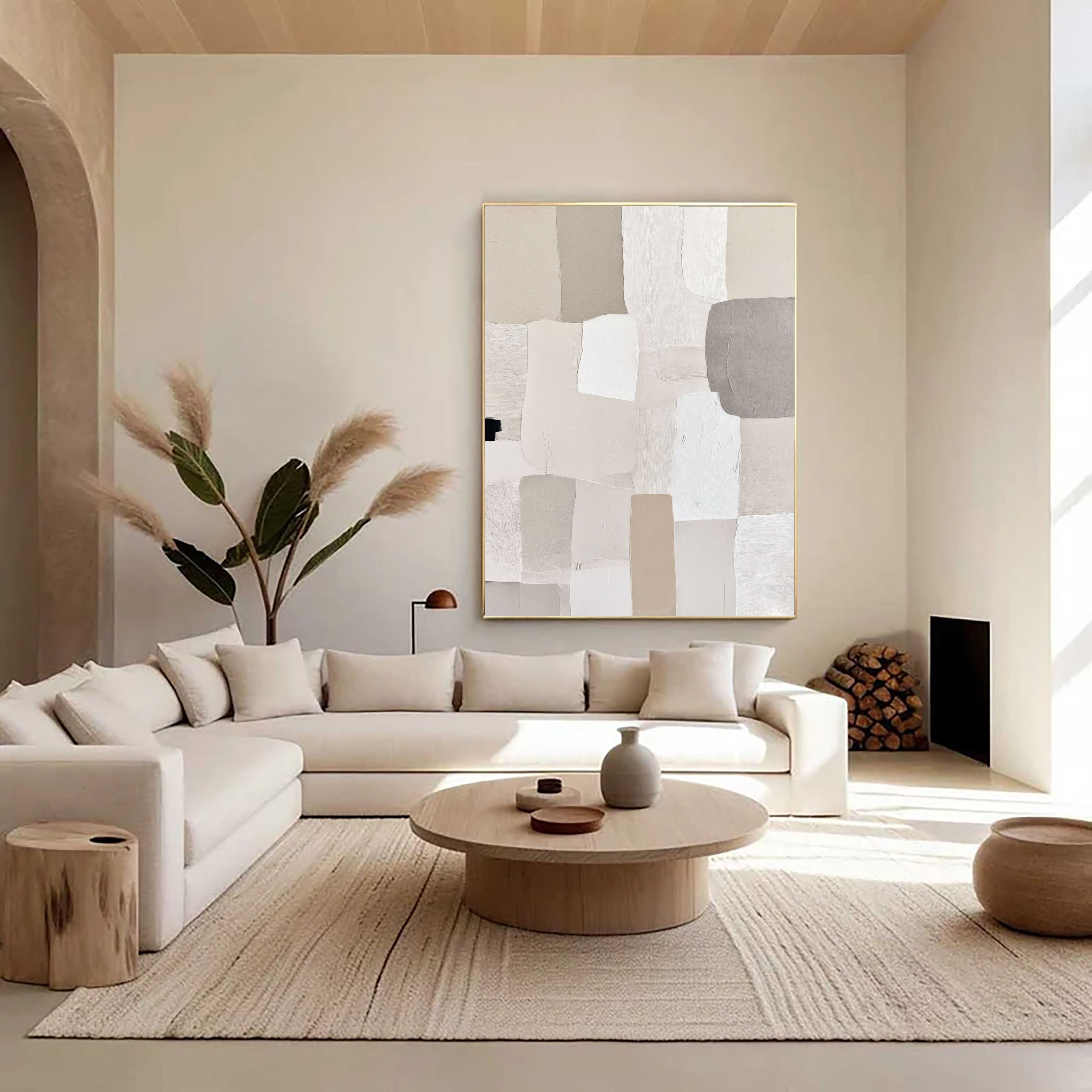 Textured Neutral Blocks | Gray Tones