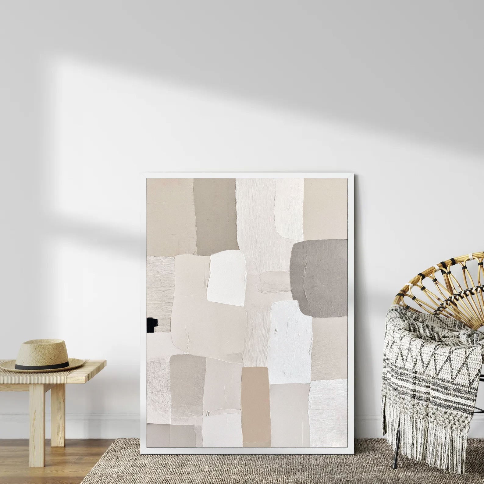 Textured Neutral Blocks | Gray Tones