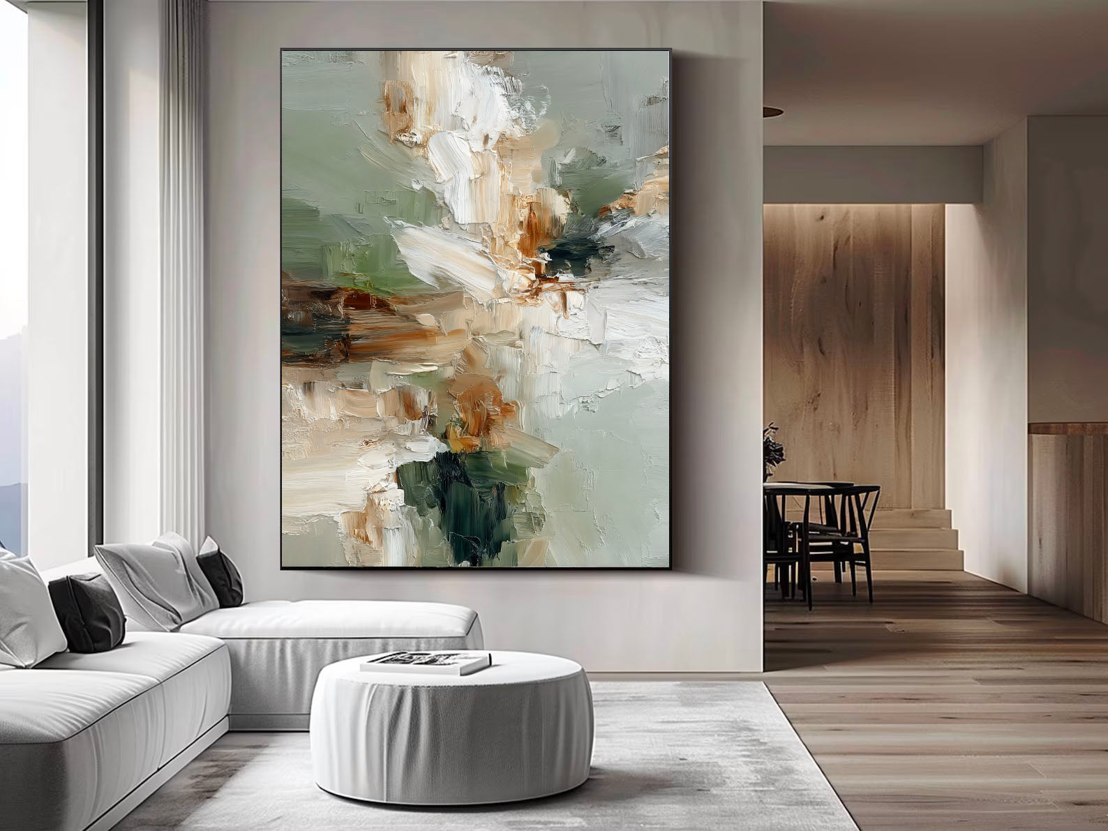 Textured Abstract Serenity | Sage Blend
